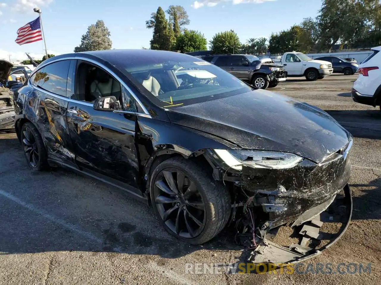 1 fotografías del automóvil dañado 5YJXCDE21LF232748 TESLA MODEL X 2020