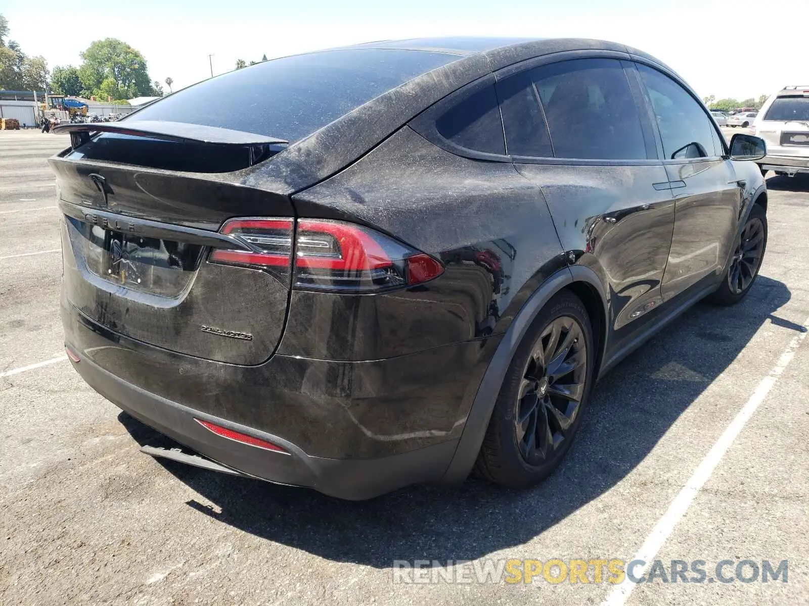 4 fotografías del automóvil dañado 5YJXCDE21LF283750 TESLA MODEL X 2020