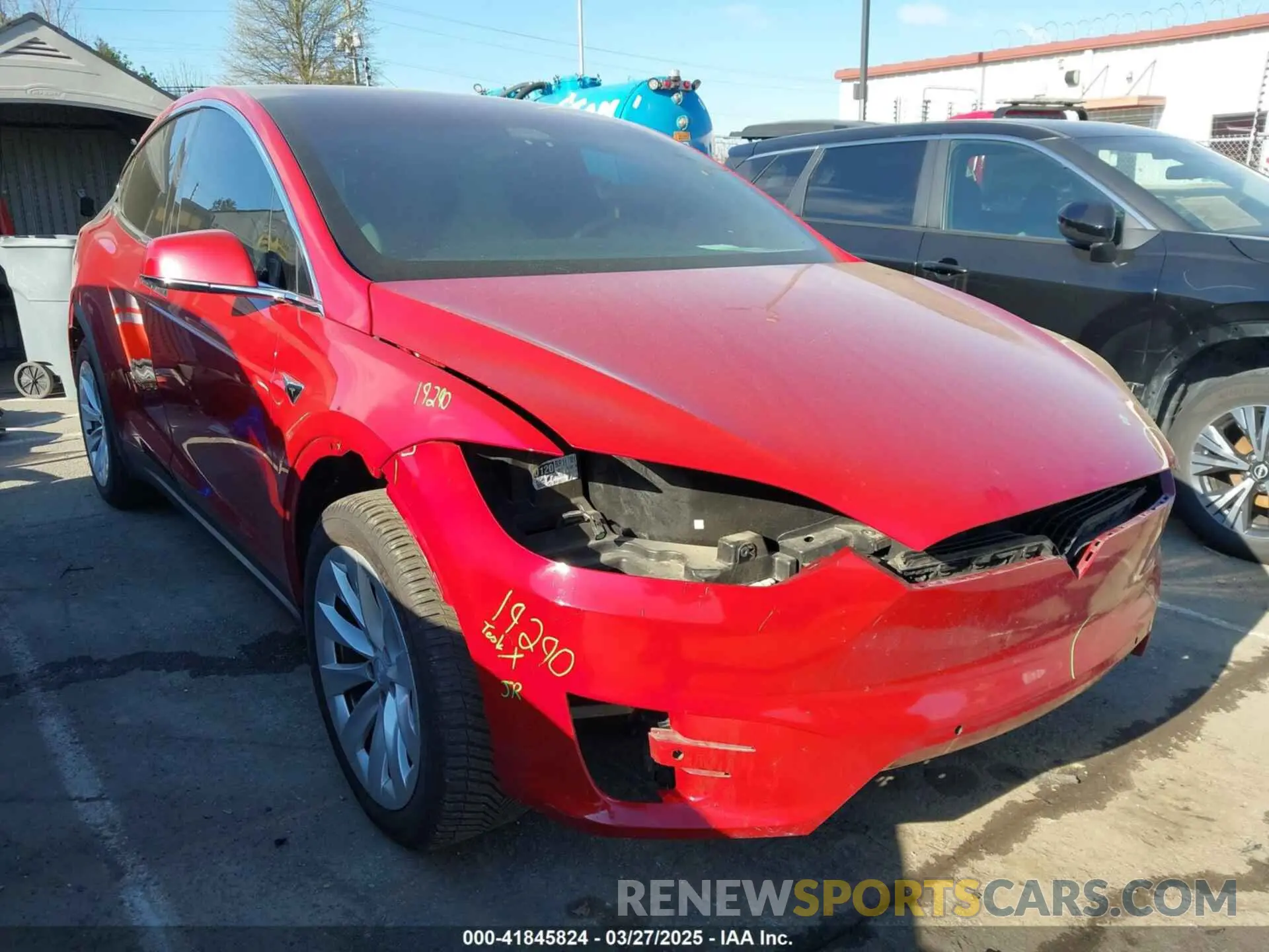 1 fotografías del automóvil dañado 5YJXCDE22LF217014 TESLA MODEL X 2020