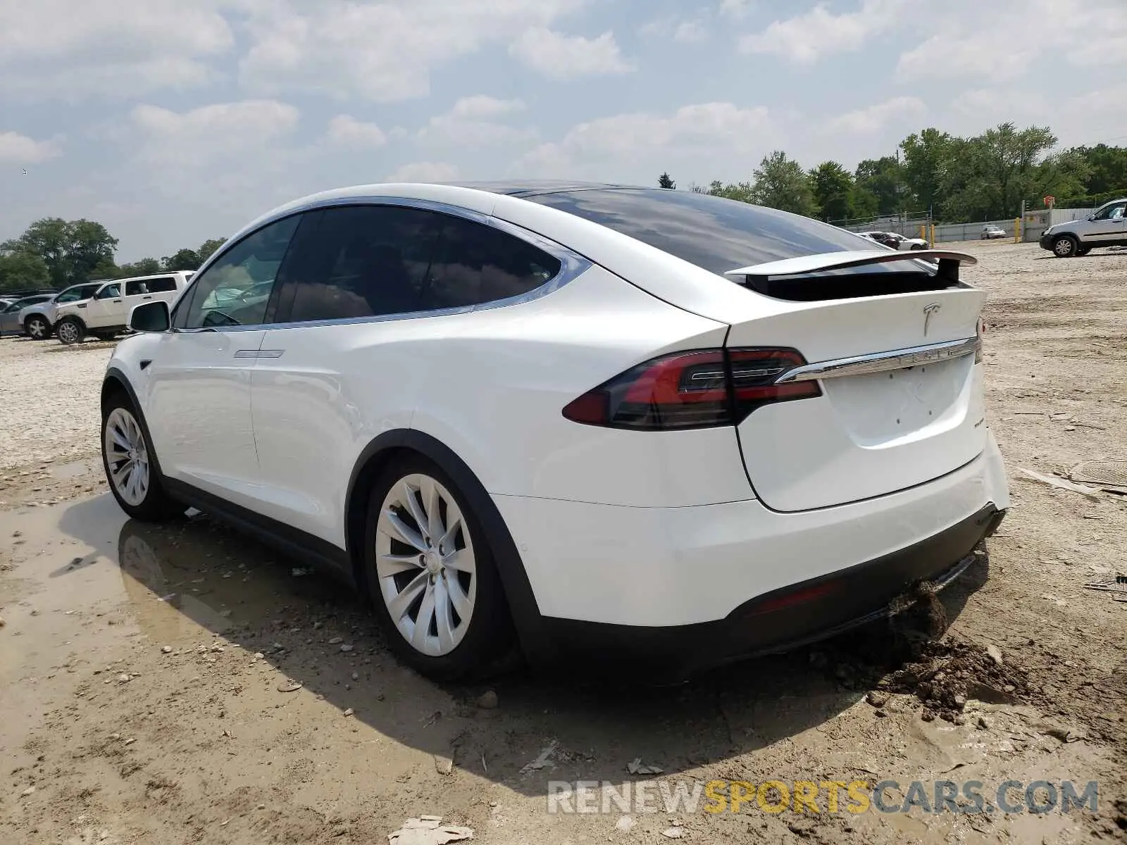 3 fotografías del automóvil dañado 5YJXCDE22LF219510 TESLA MODEL X 2020