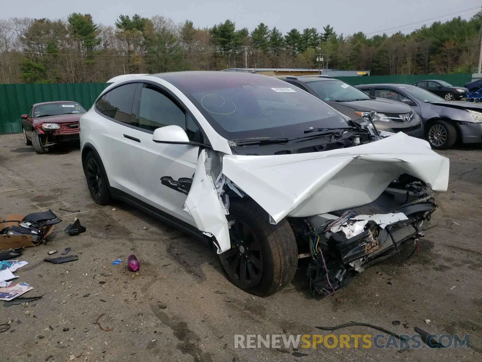 1 fotografías del automóvil dañado 5YJXCDE22LF232340 TESLA MODEL X 2020