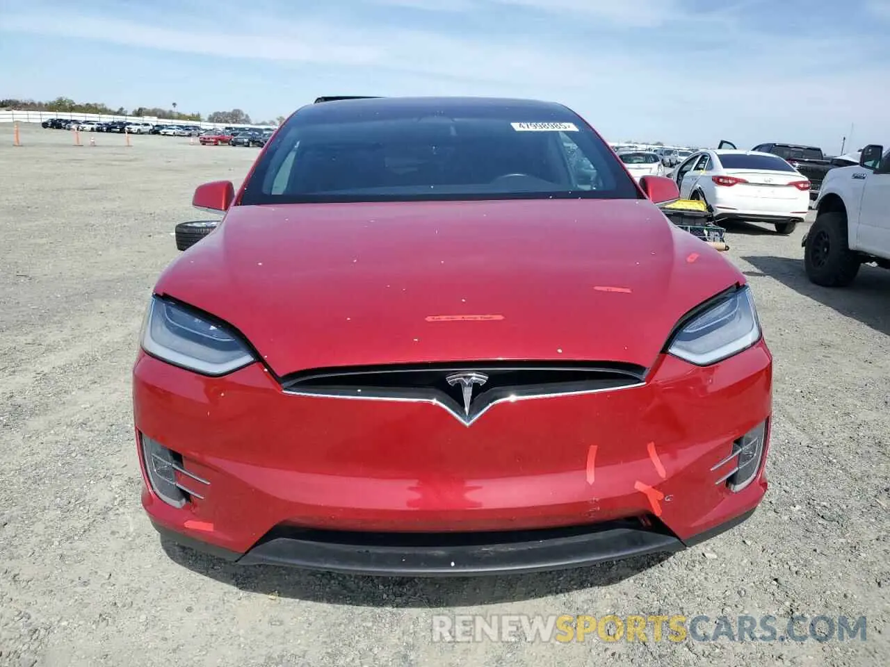 5 fotografías del automóvil dañado 5YJXCDE22LF234833 TESLA MODEL X 2020