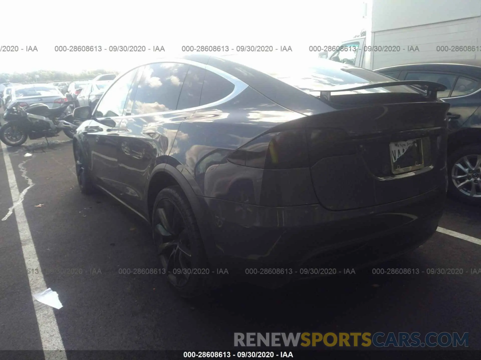 3 fotografías del automóvil dañado 5YJXCDE22LF248991 TESLA MODEL X 2020