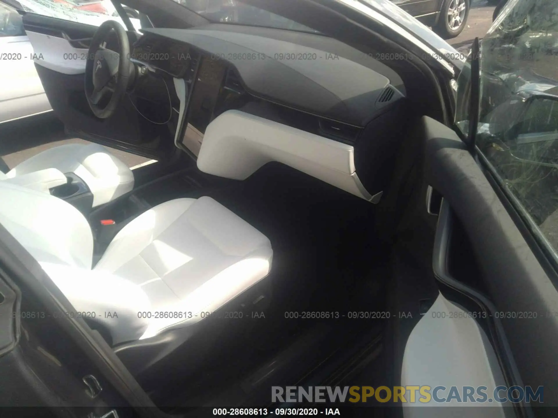5 fotografías del automóvil dañado 5YJXCDE22LF248991 TESLA MODEL X 2020