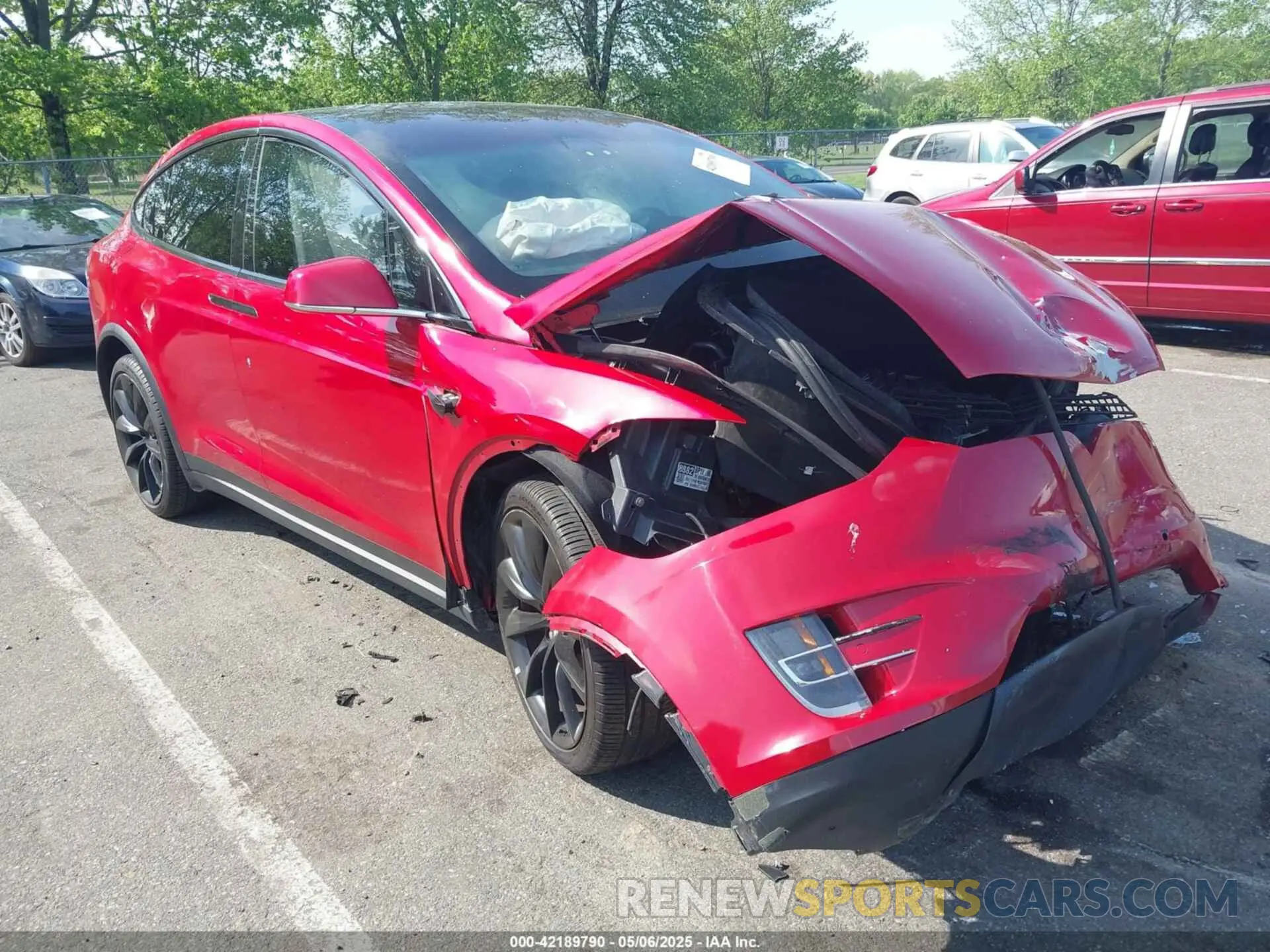 1 fotografías del automóvil dañado 5YJXCDE22LF266391 TESLA MODEL X 2020