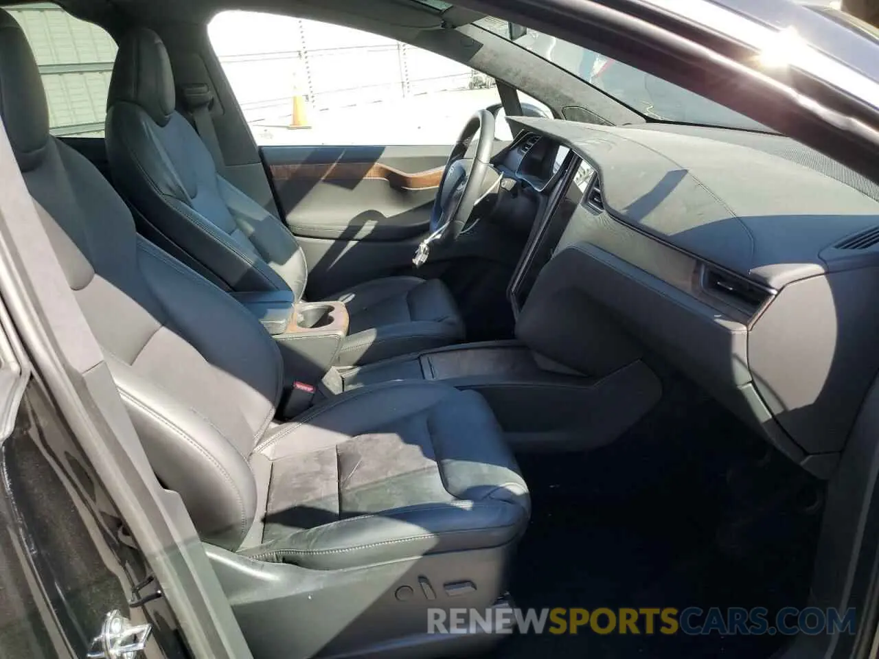 5 fotografías del automóvil dañado 5YJXCDE22LF296359 TESLA MODEL X 2020