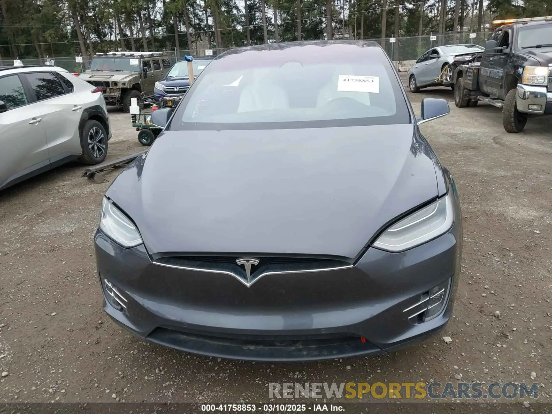 13 fotografías del automóvil dañado 5YJXCDE22LF304833 TESLA MODEL X 2020