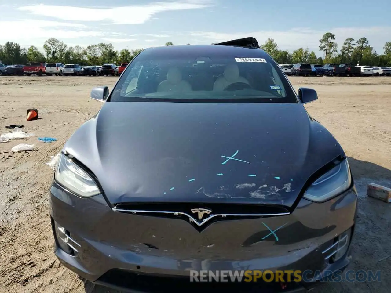 5 fotografías del automóvil dañado 5YJXCDE23LF238941 TESLA MODEL X 2020