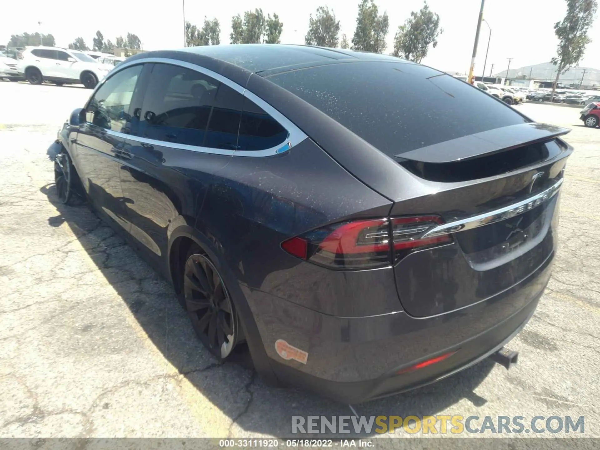 3 fotografías del automóvil dañado 5YJXCDE23LF239880 TESLA MODEL X 2020