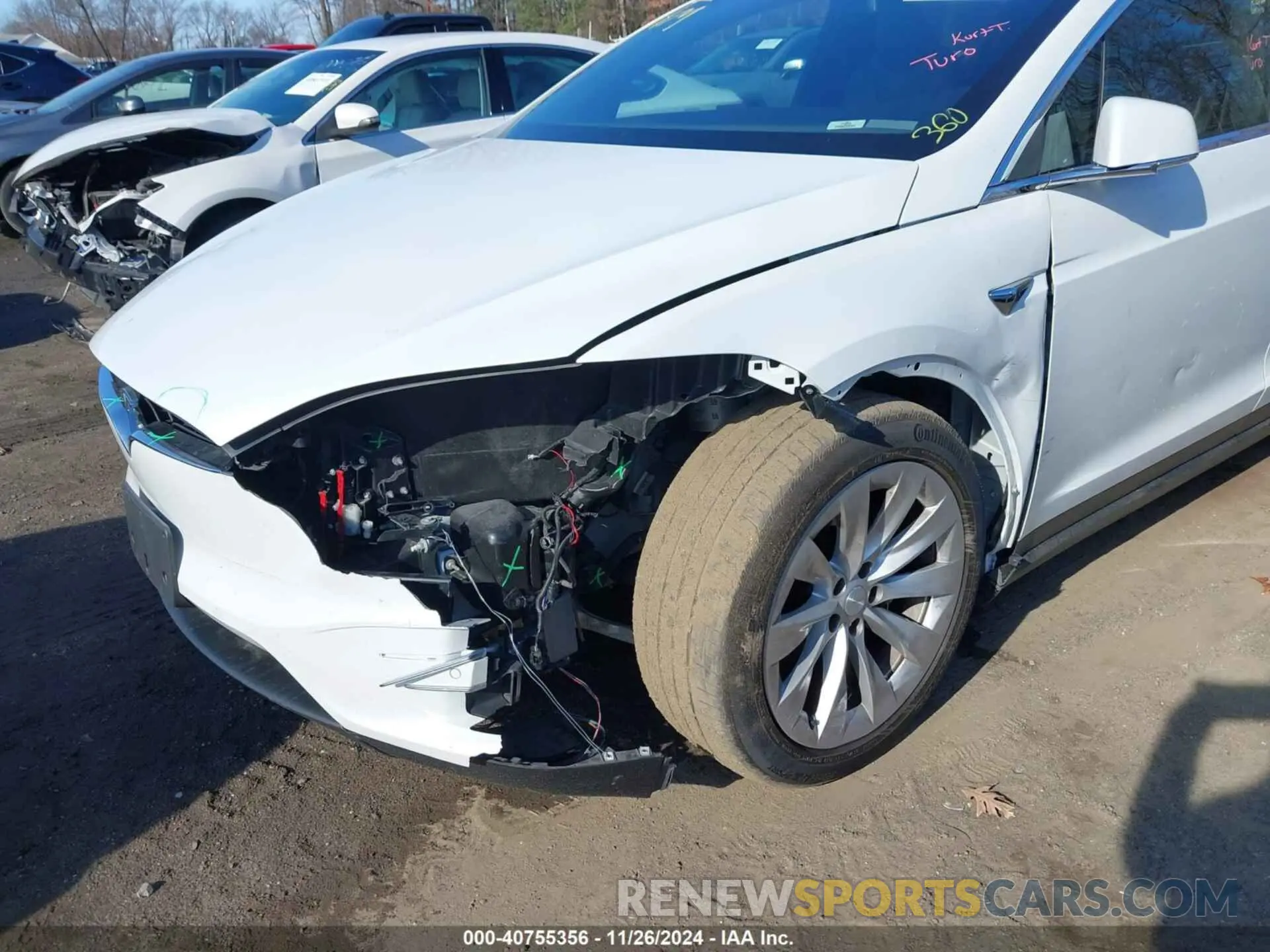 6 fotografías del automóvil dañado 5YJXCDE23LF248871 TESLA MODEL X 2020