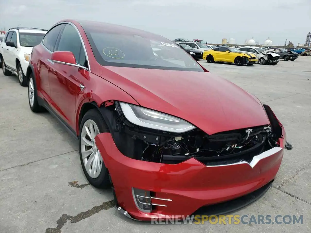 1 fotografías del automóvil dañado 5YJXCDE23LF283006 TESLA MODEL X 2020