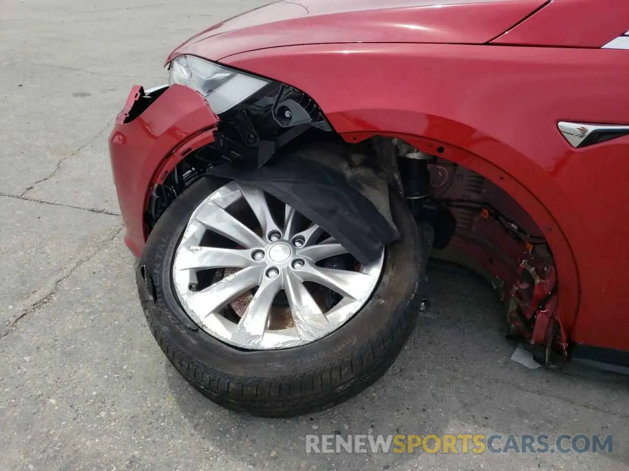 9 fotografías del automóvil dañado 5YJXCDE23LF283006 TESLA MODEL X 2020