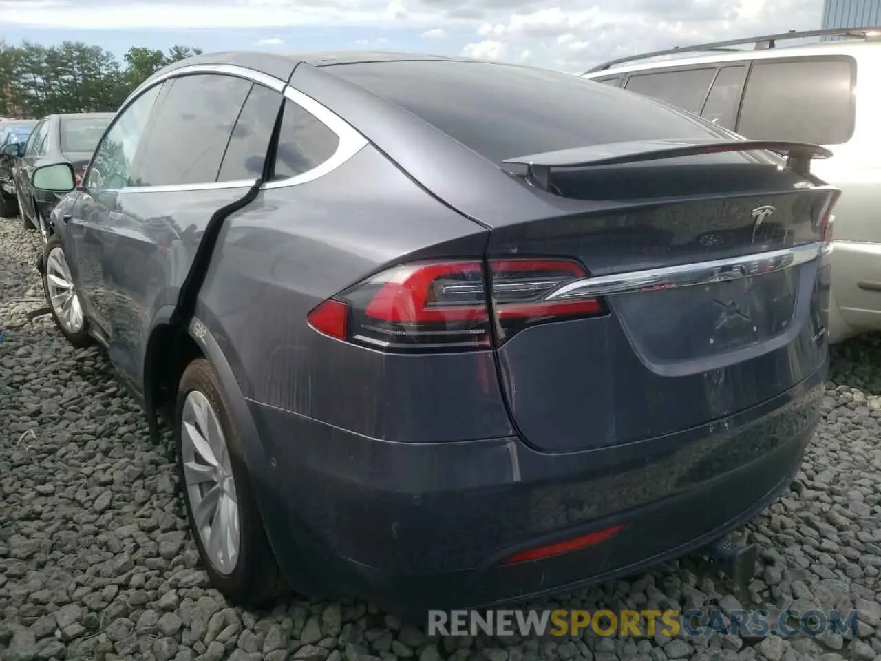 3 fotografías del automóvil dañado 5YJXCDE24LF228726 TESLA MODEL X 2020