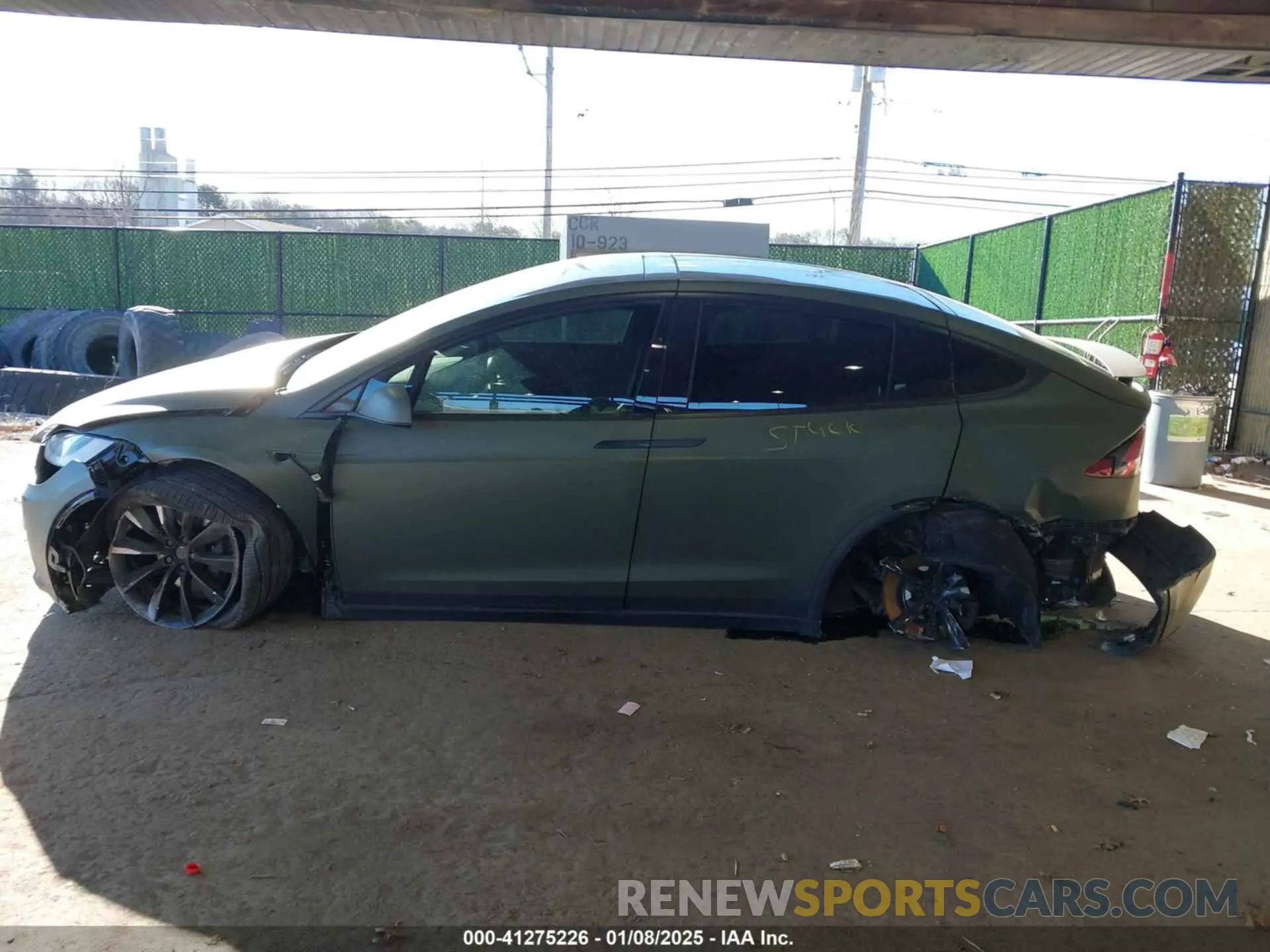 14 fotografías del automóvil dañado 5YJXCDE24LF272242 TESLA MODEL X 2020