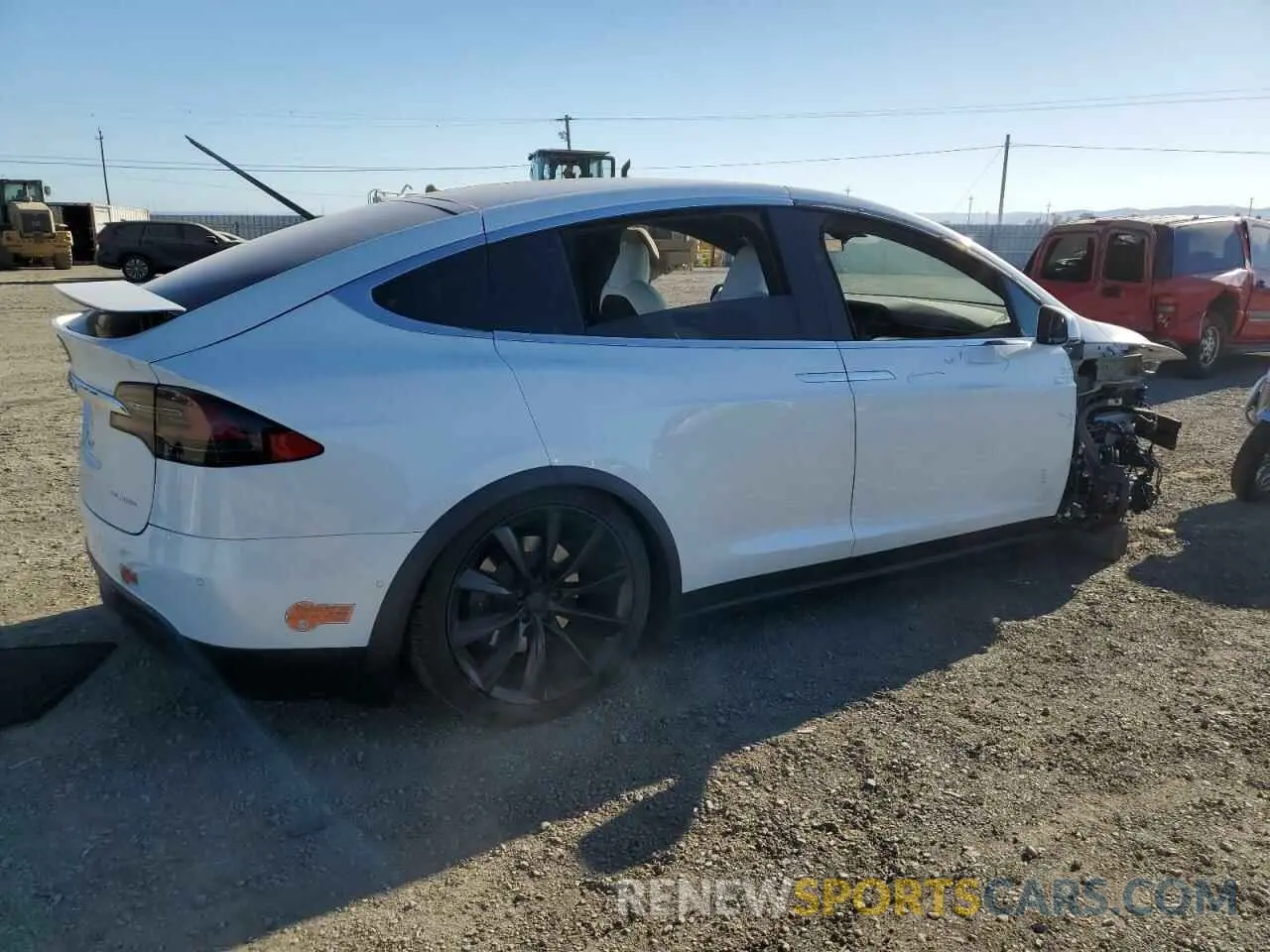 3 fotografías del automóvil dañado 5YJXCDE25LF261721 TESLA MODEL X 2020