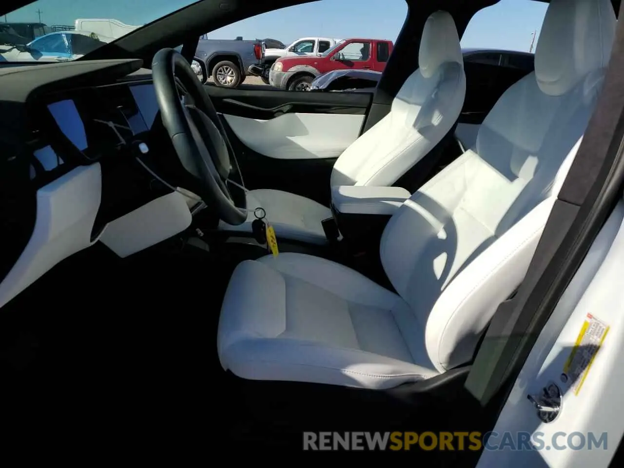 7 fotografías del automóvil dañado 5YJXCDE25LF261721 TESLA MODEL X 2020