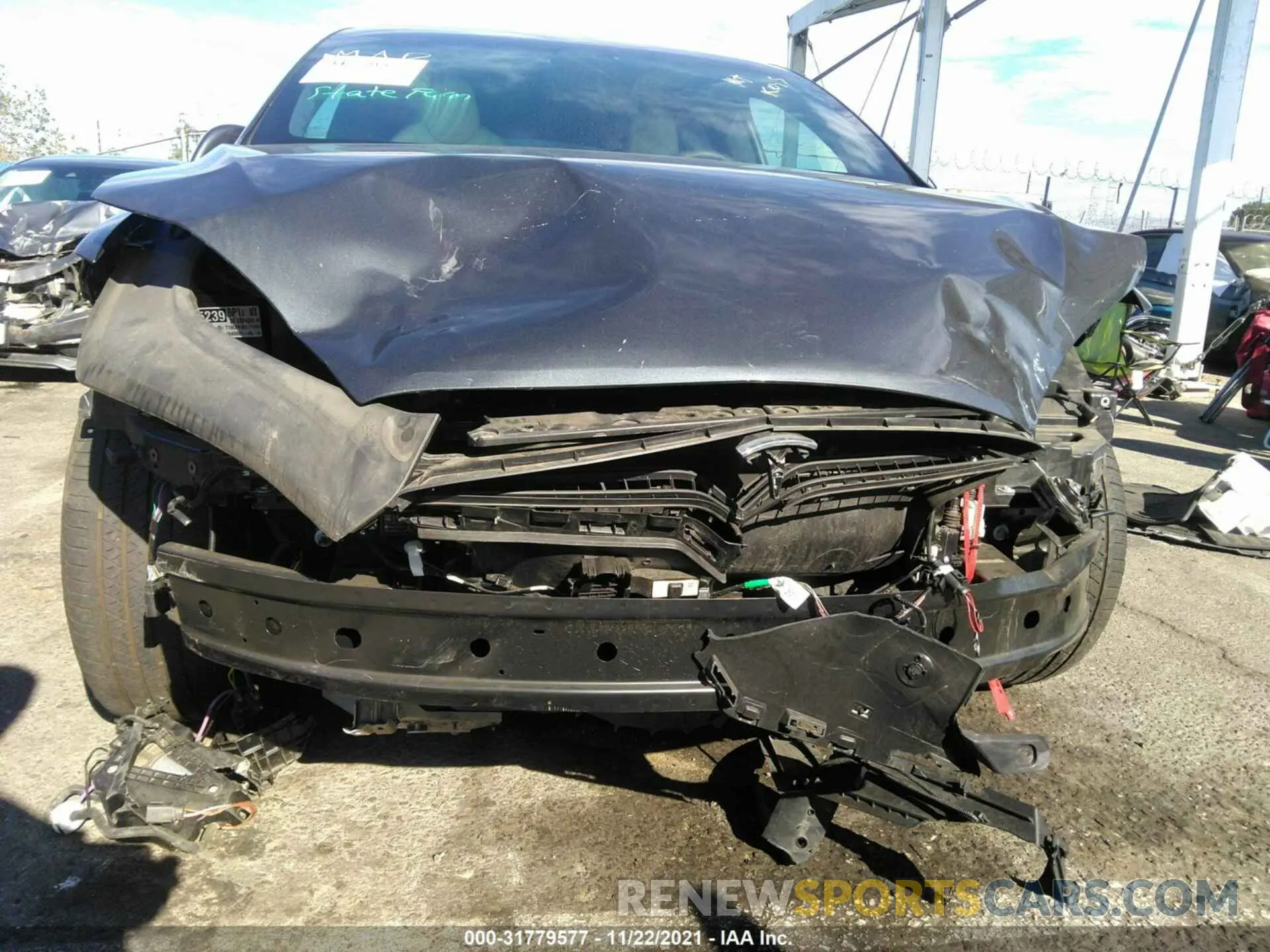 6 fotografías del automóvil dañado 5YJXCDE26LF236262 TESLA MODEL X 2020