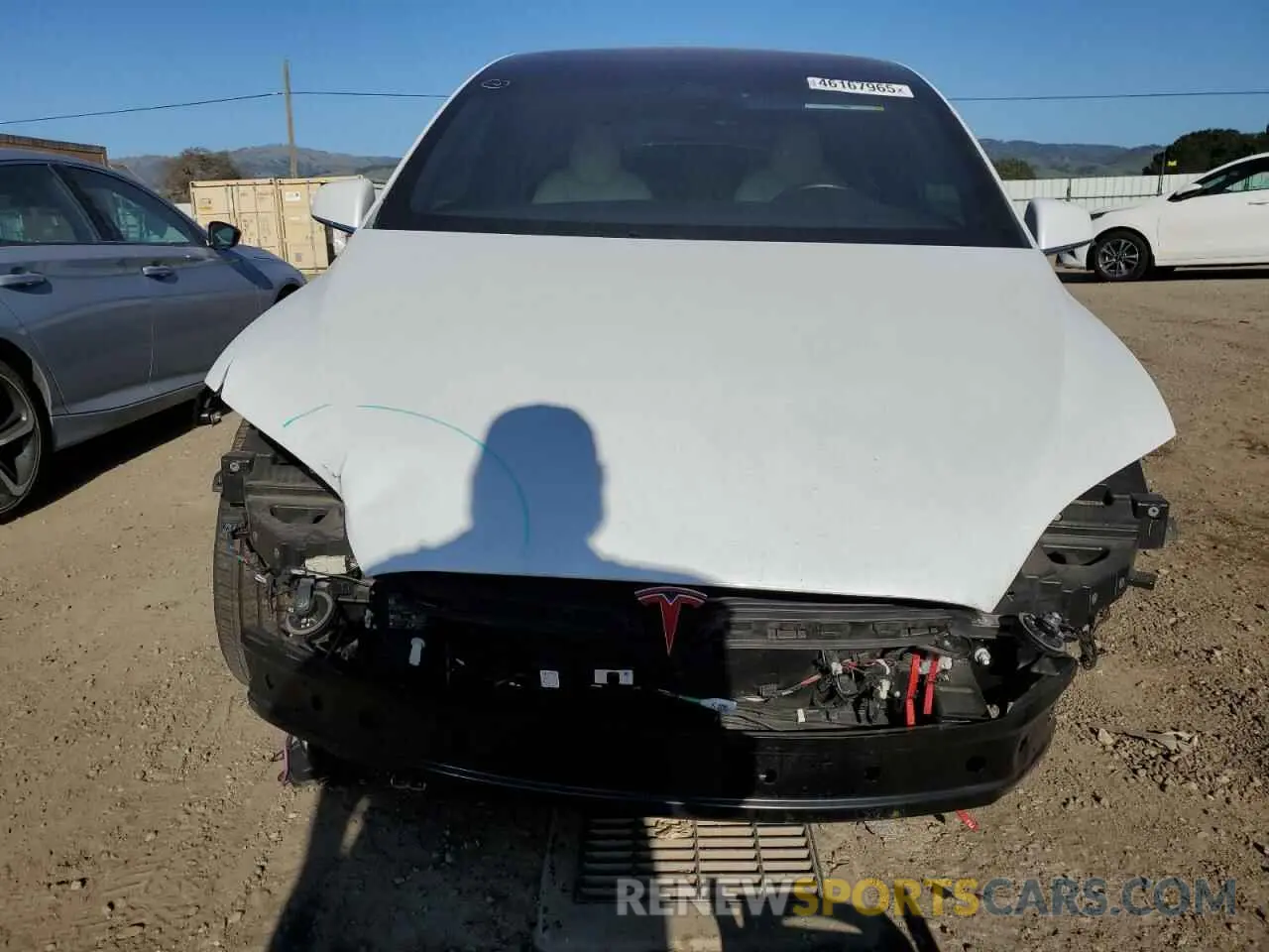 5 fotografías del automóvil dañado 5YJXCDE26LF241445 TESLA MODEL X 2020