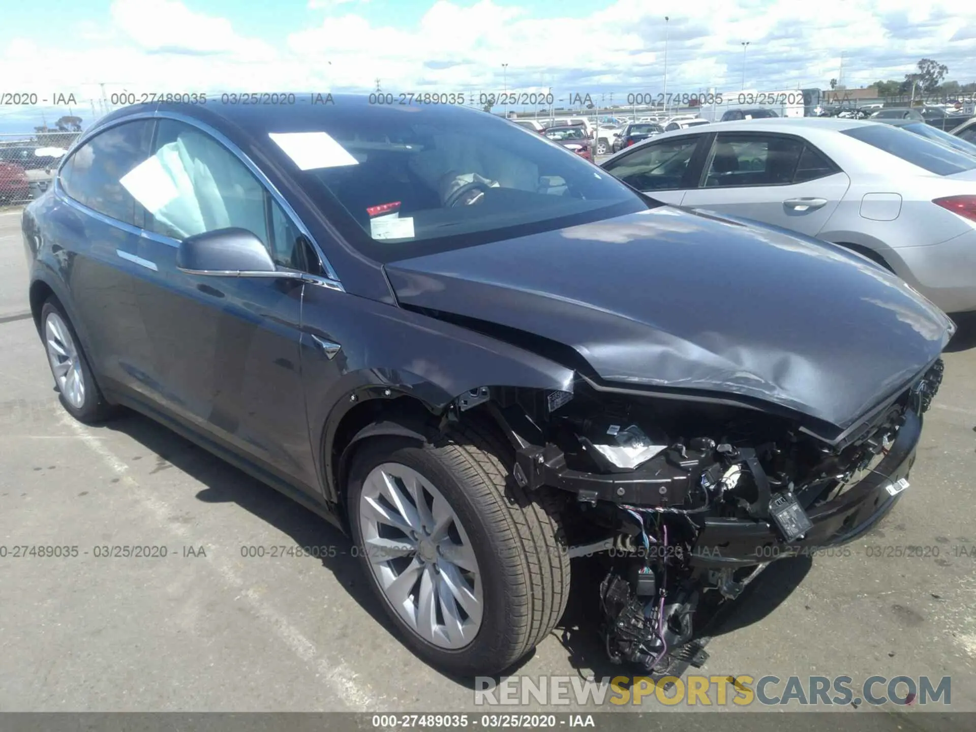 1 fotografías del automóvil dañado 5YJXCDE26LF261257 TESLA MODEL X 2020