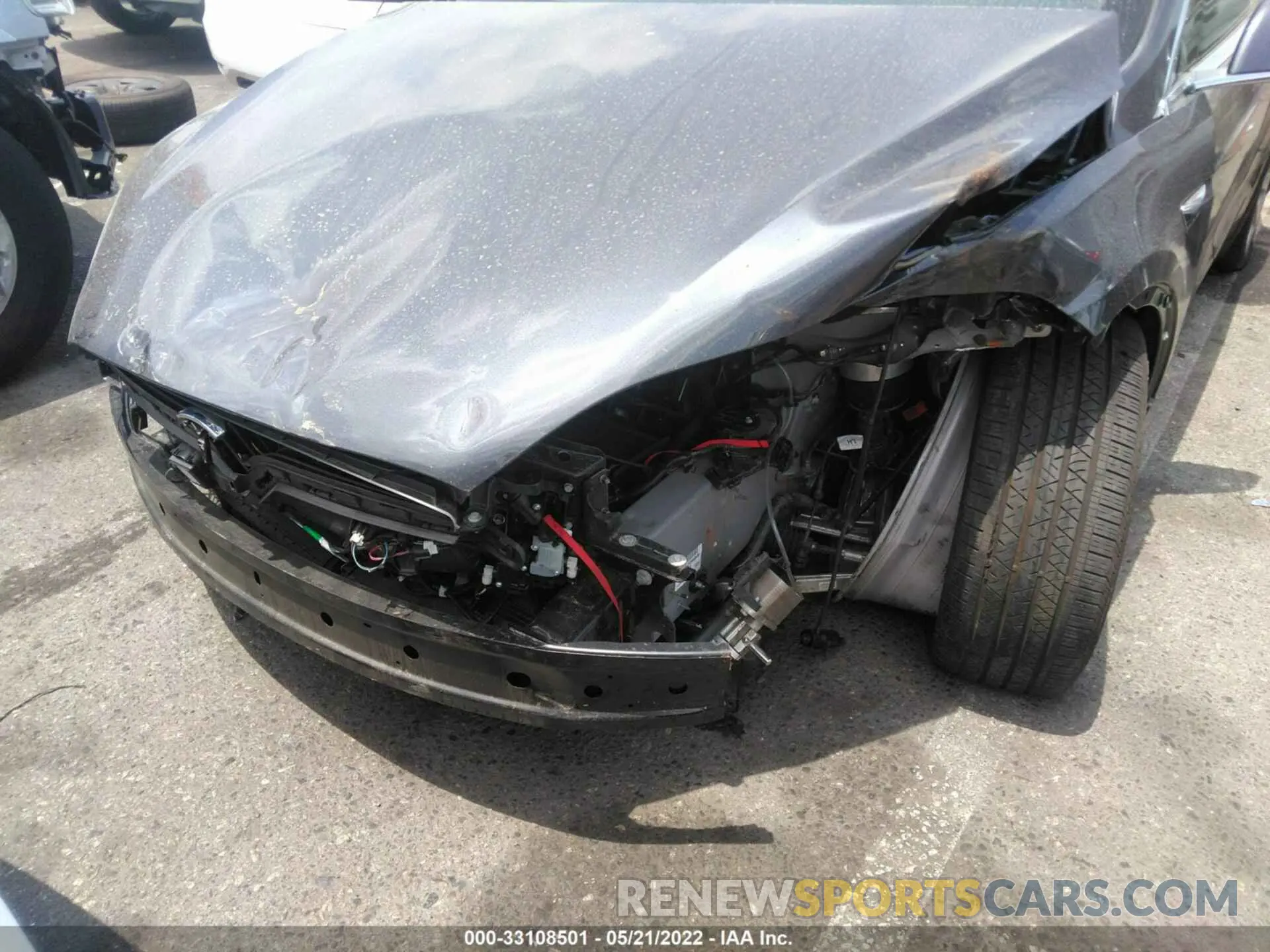 6 fotografías del automóvil dañado 5YJXCDE26LF284845 TESLA MODEL X 2020