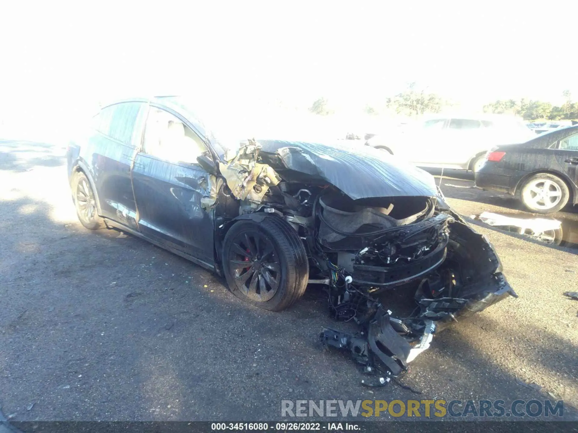 1 fotografías del automóvil dañado 5YJXCDE27LF231345 TESLA MODEL X 2020
