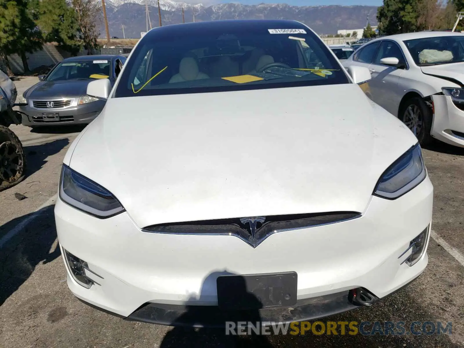 9 fotografías del automóvil dañado 5YJXCDE27LF238361 TESLA MODEL X 2020
