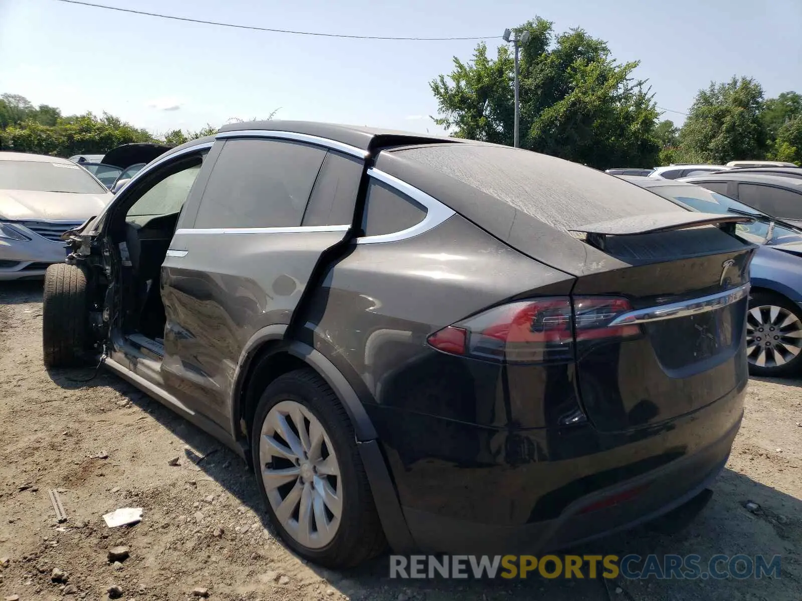 3 fotografías del automóvil dañado 5YJXCDE27LF286166 TESLA MODEL X 2020