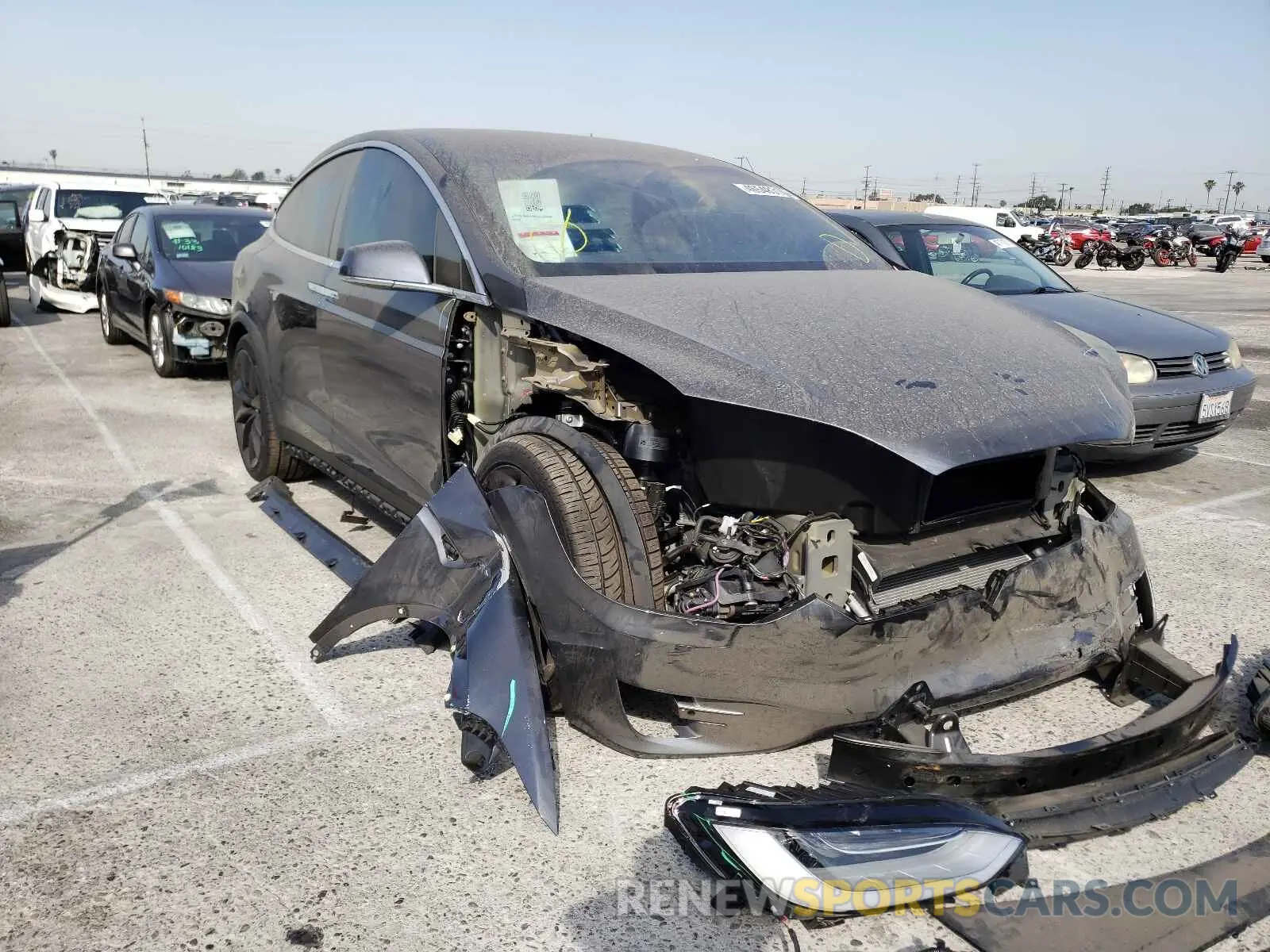 1 fotografías del automóvil dañado 5YJXCDE27LF296115 TESLA MODEL X 2020