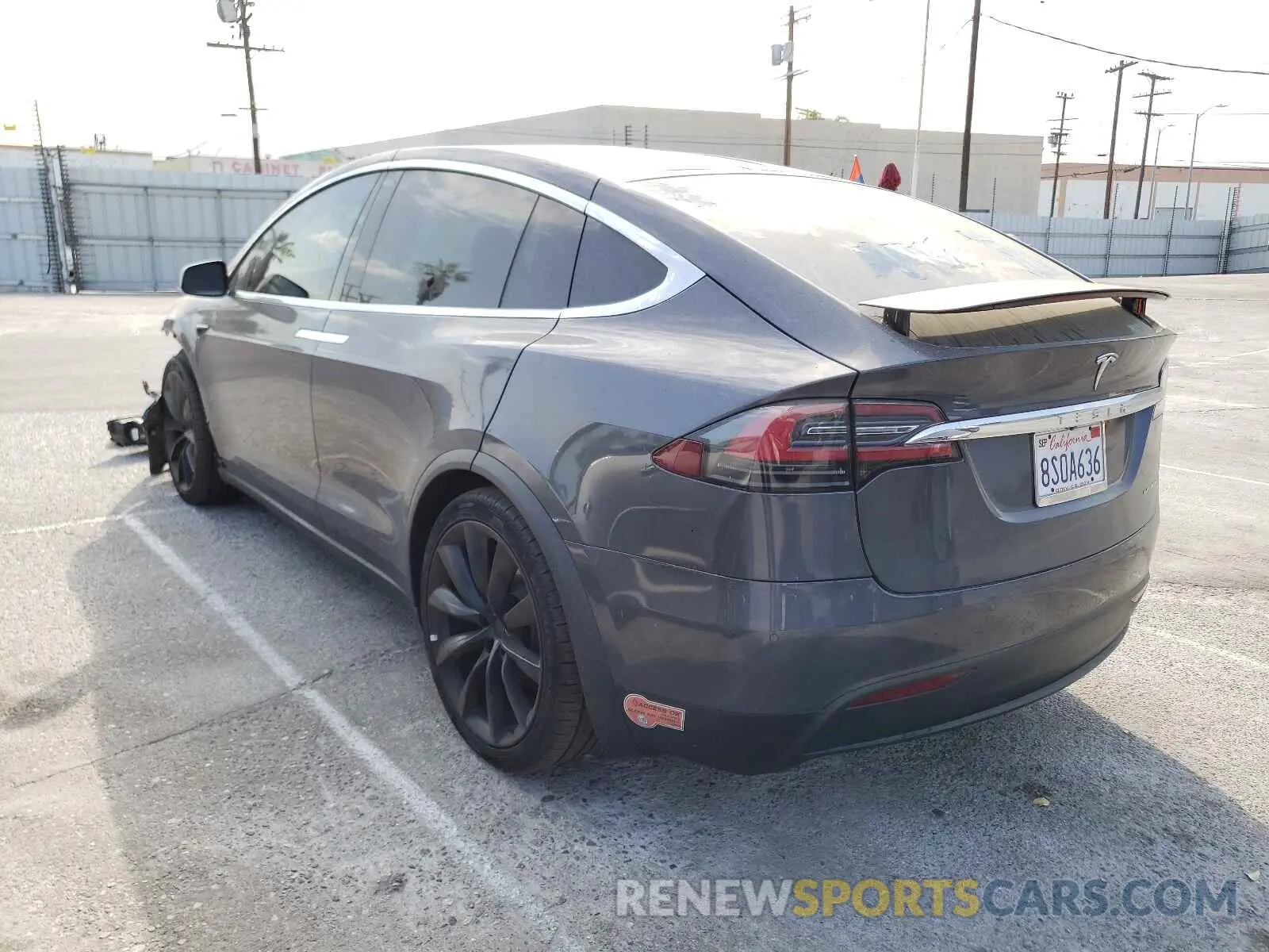 3 fotografías del automóvil dañado 5YJXCDE27LF296115 TESLA MODEL X 2020