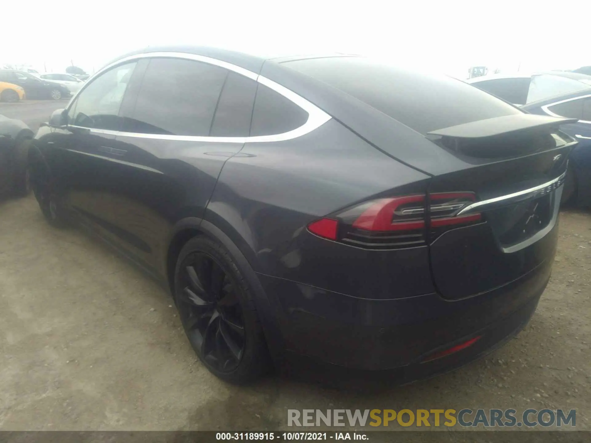 3 fotografías del automóvil dañado 5YJXCDE28LF238840 TESLA MODEL X 2020
