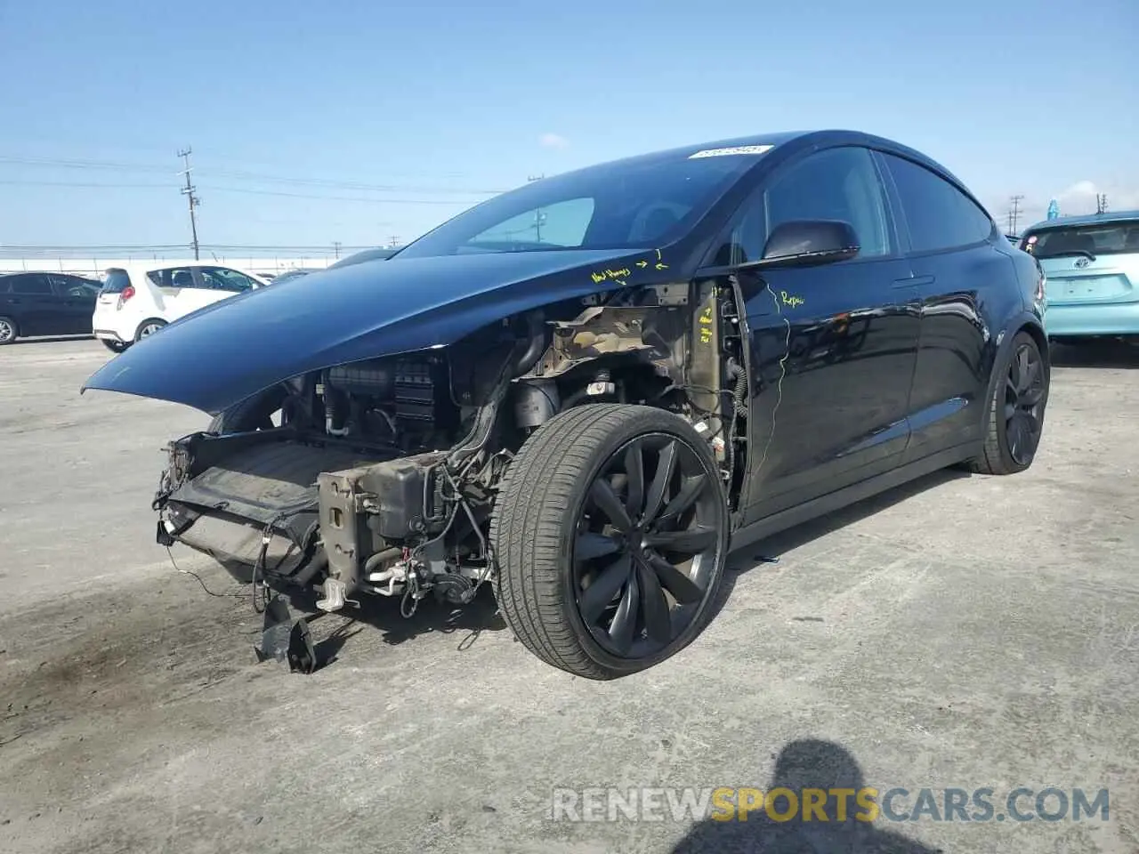 1 fotografías del automóvil dañado 5YJXCDE28LF297743 TESLA MODEL X 2020