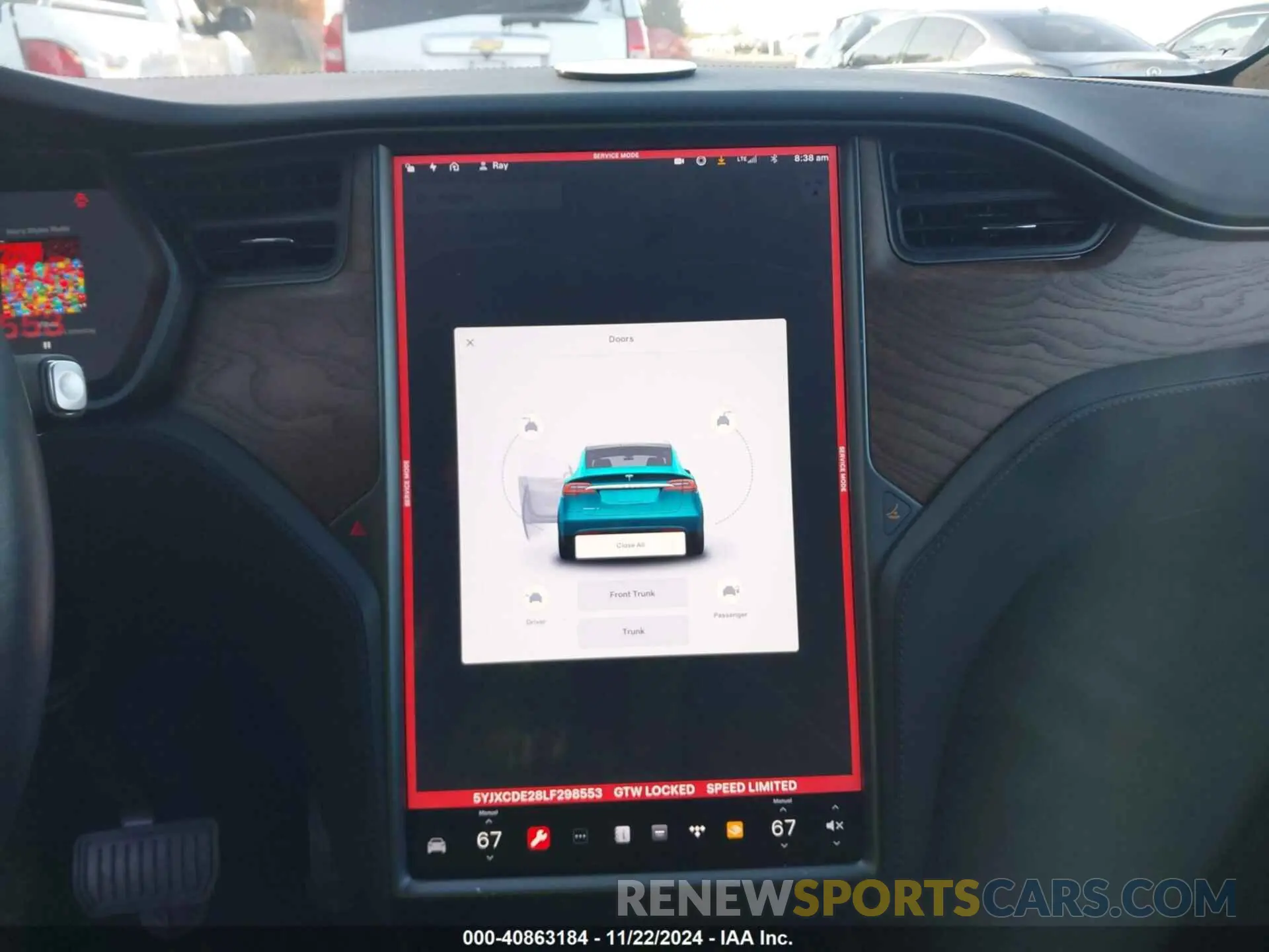 18 fotografías del automóvil dañado 5YJXCDE28LF298553 TESLA MODEL X 2020