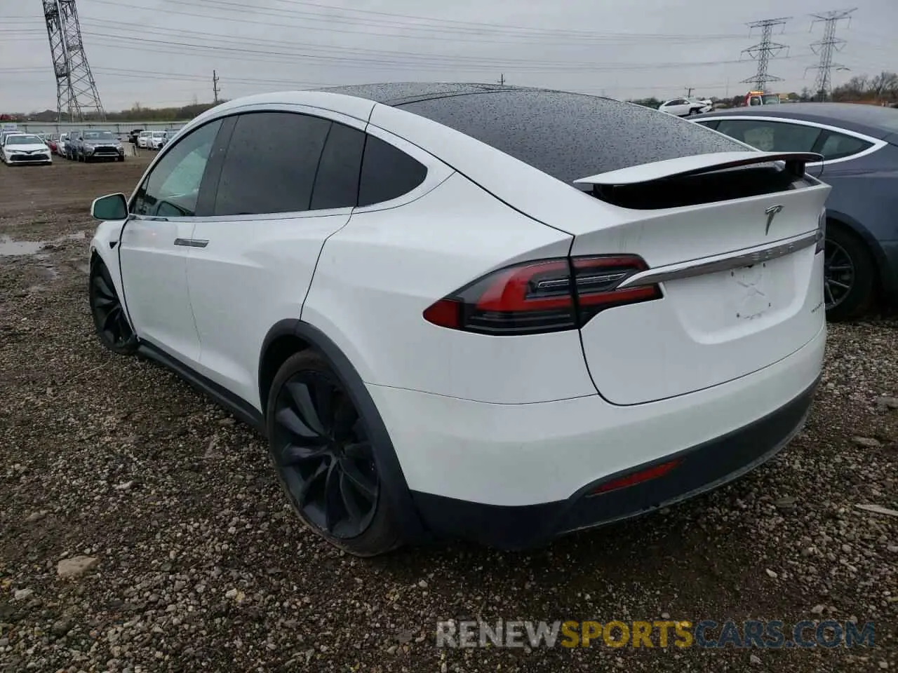 3 fotografías del automóvil dañado 5YJXCDE29LF301539 TESLA MODEL X 2020