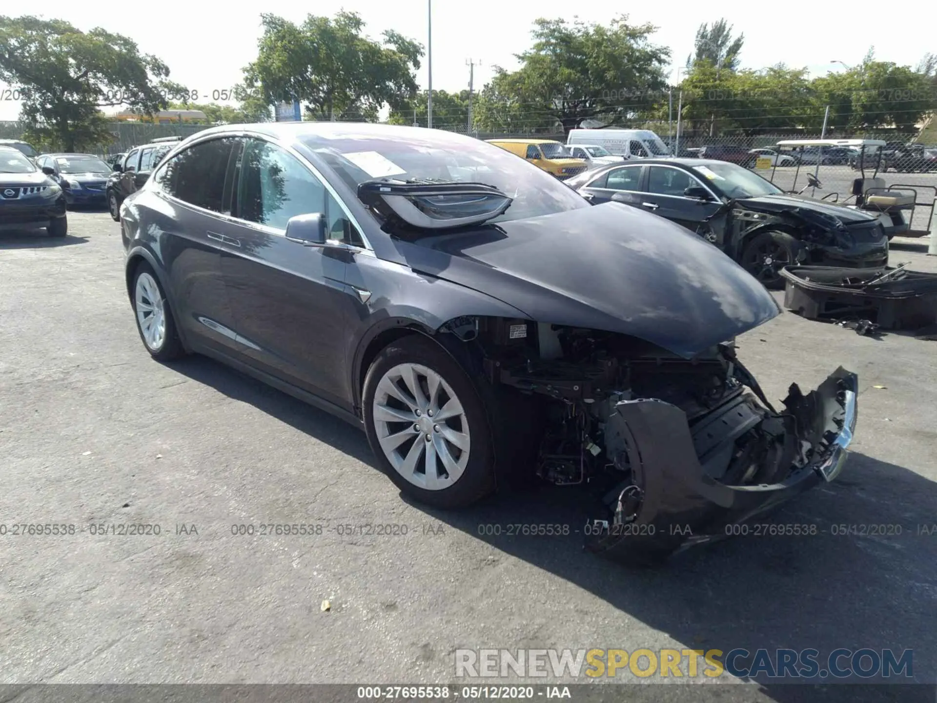 1 fotografías del automóvil dañado 5YJXCDE2XLF248804 TESLA MODEL X 2020