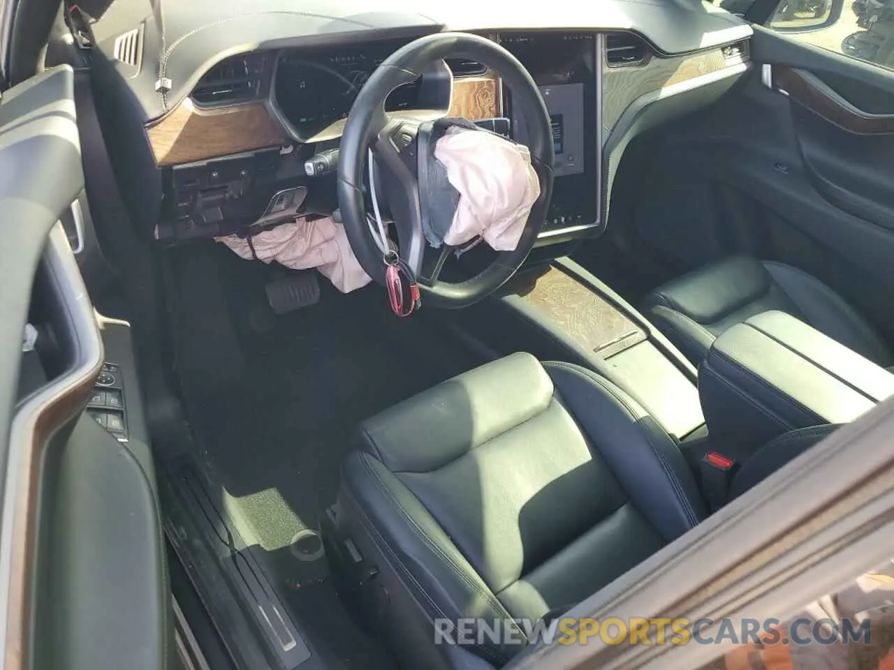8 fotografías del automóvil dañado 5YJXCDE2XLF280099 TESLA MODEL X 2020