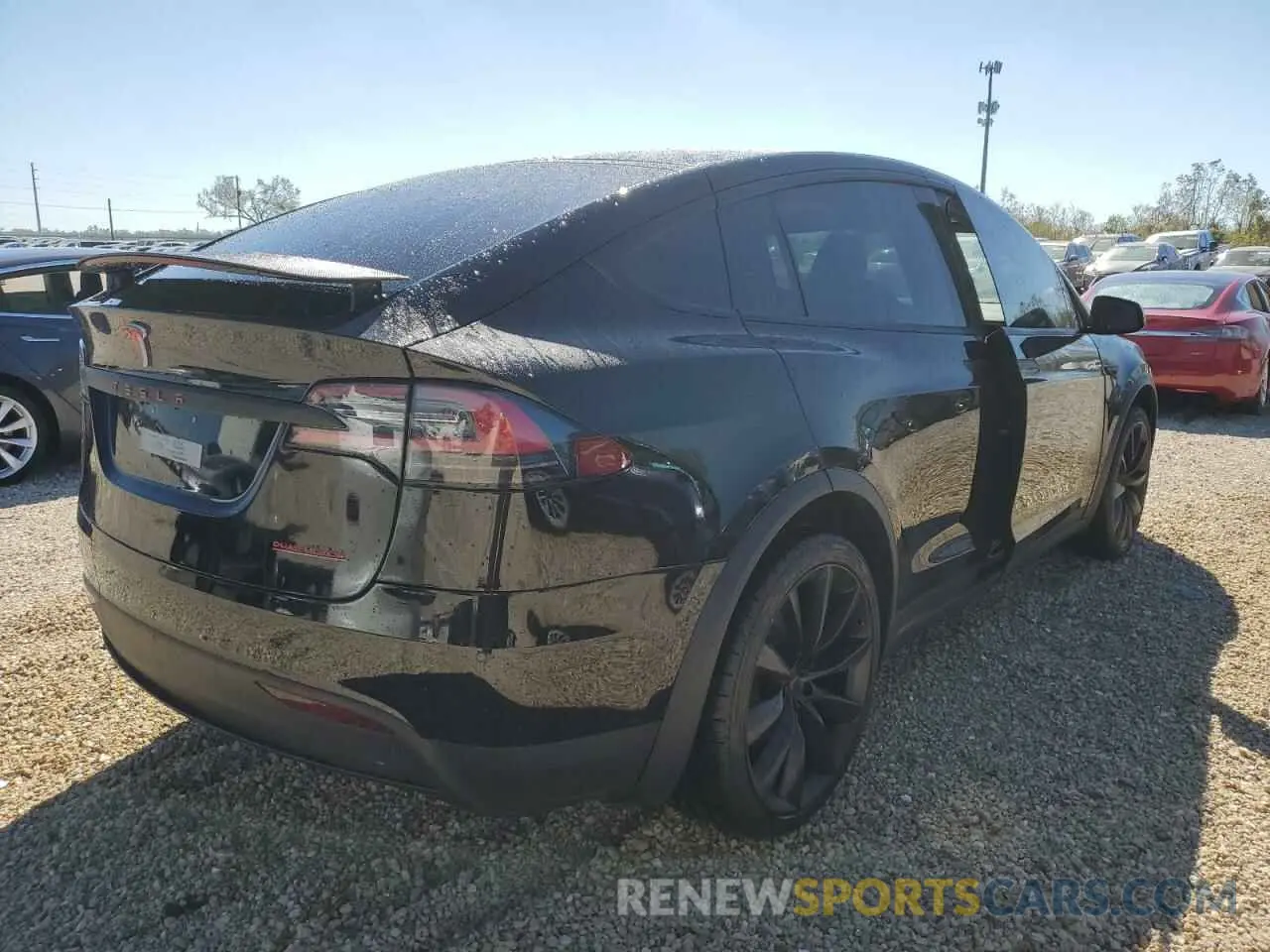 4 fotografías del automóvil dañado 5YJXCDE2XLF280930 TESLA MODEL X 2020