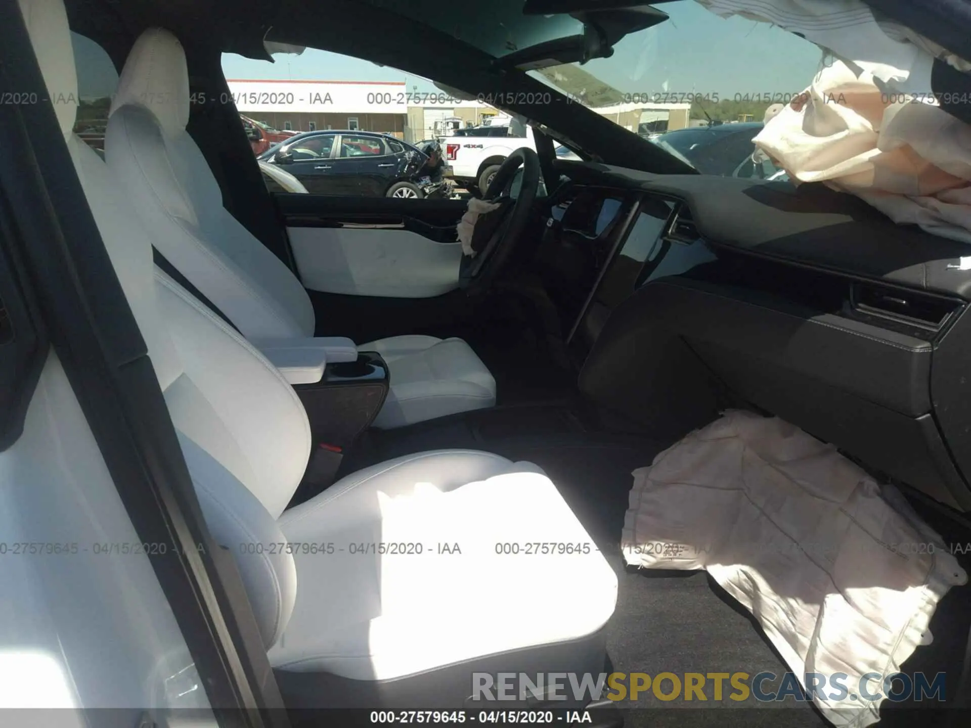 5 fotografías del automóvil dañado 5YJXCDE41LF236624 TESLA MODEL X 2020