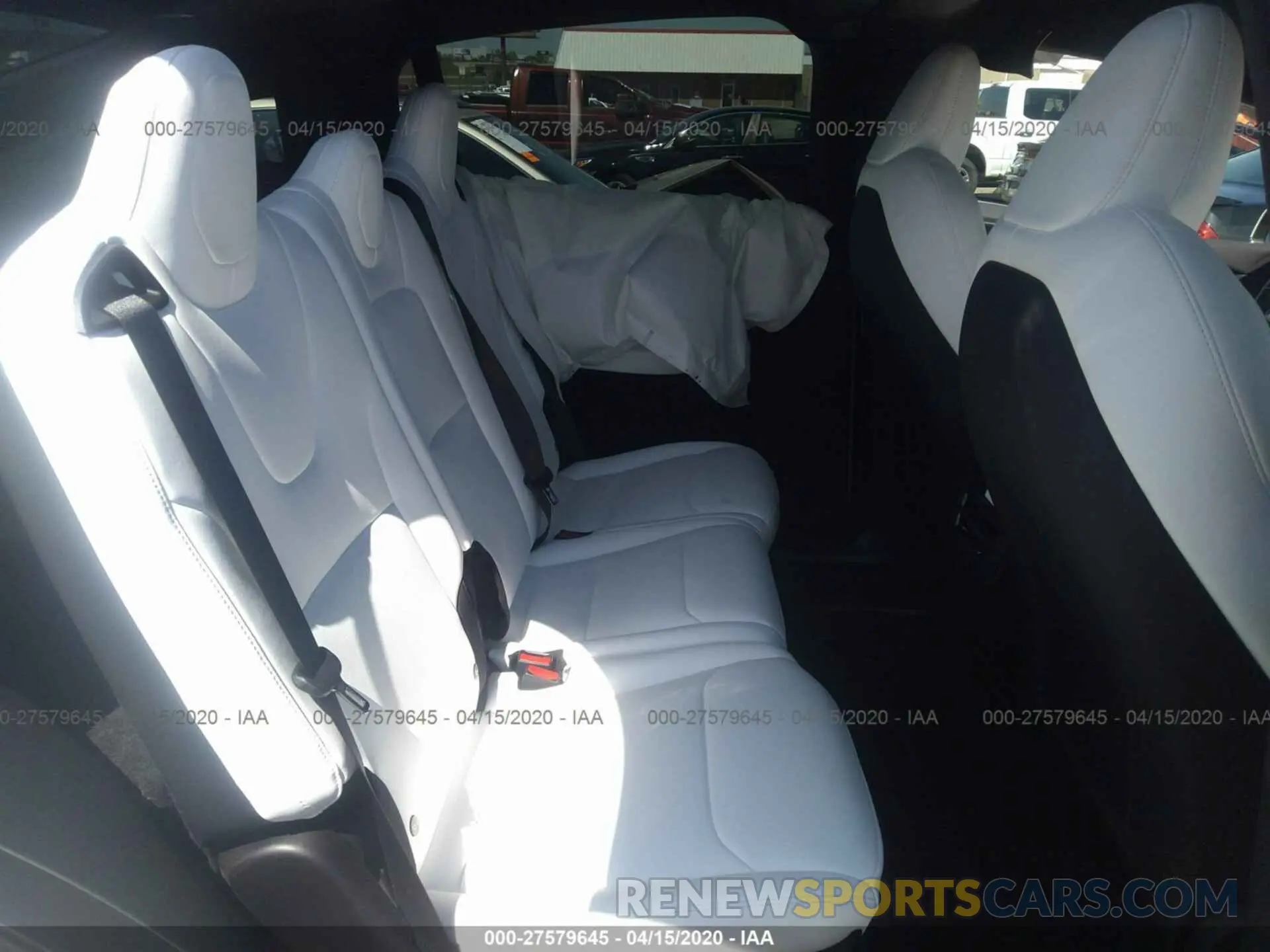 8 fotografías del automóvil dañado 5YJXCDE41LF236624 TESLA MODEL X 2020