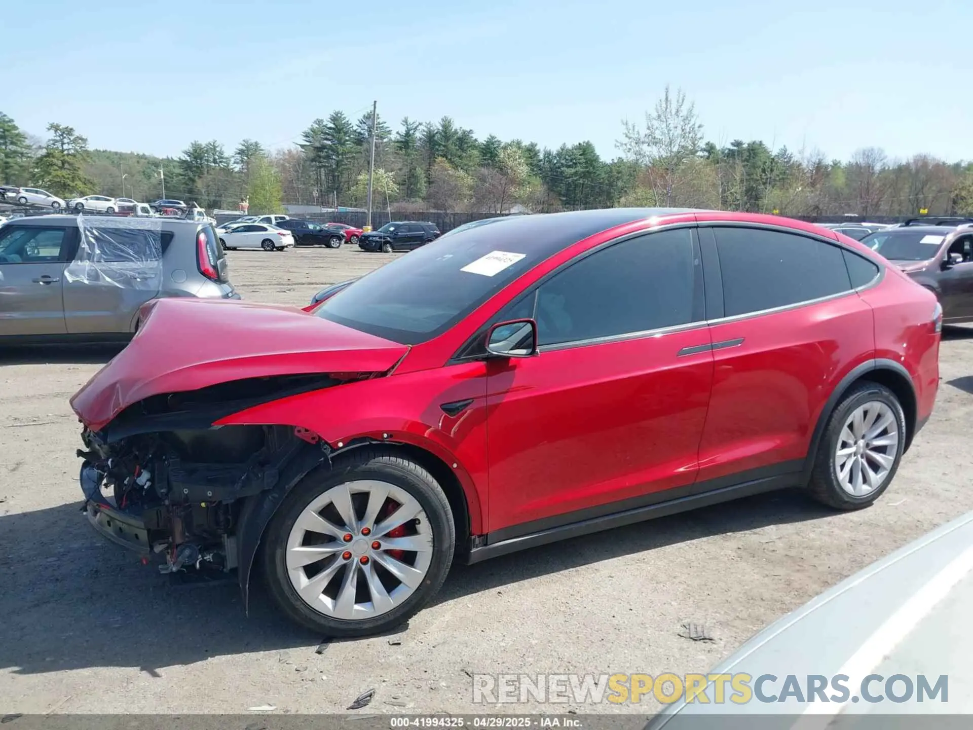 15 fotografías del automóvil dañado 5YJXCDE41LF243959 TESLA MODEL X 2020