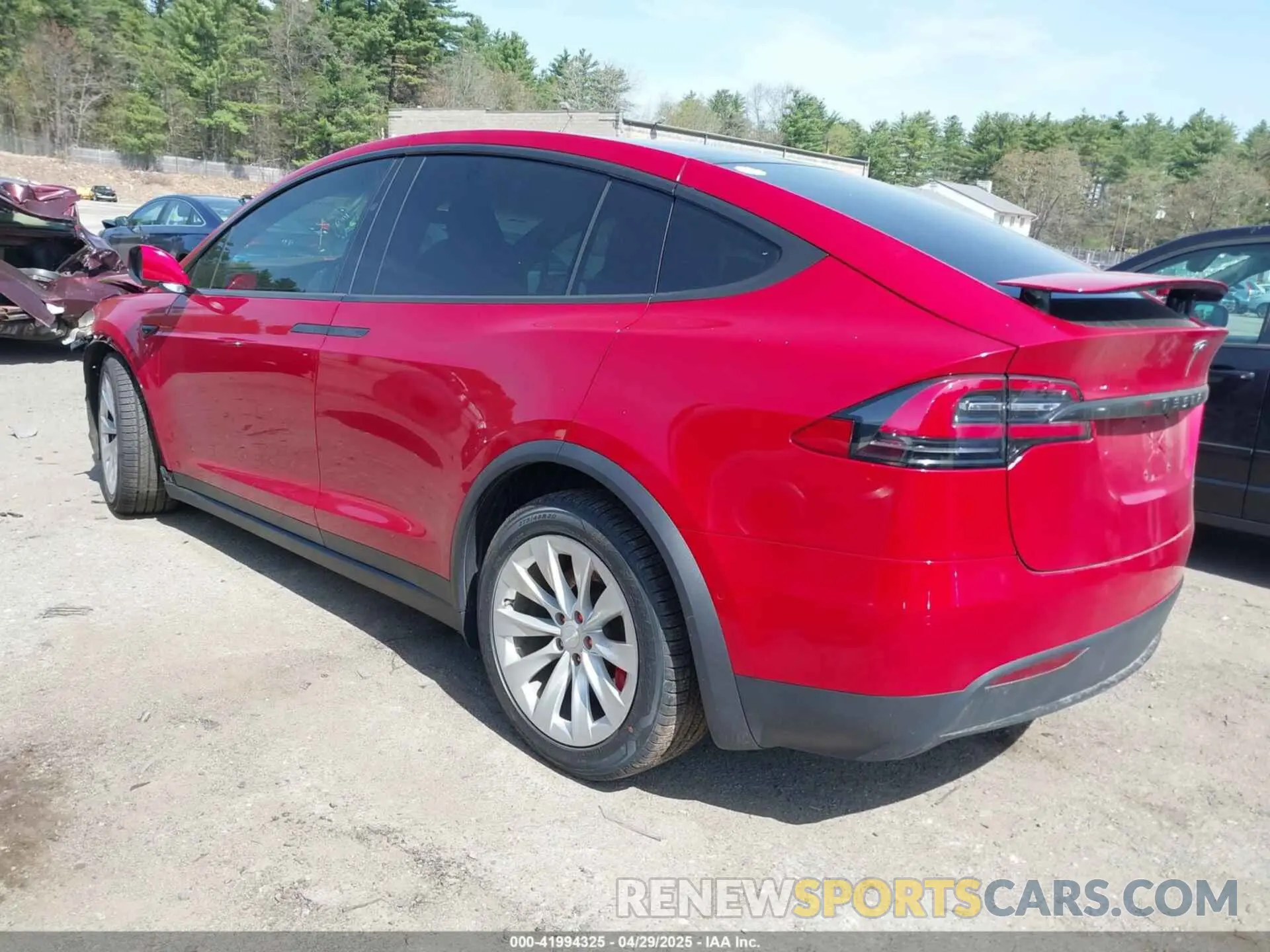 3 fotografías del automóvil dañado 5YJXCDE41LF243959 TESLA MODEL X 2020