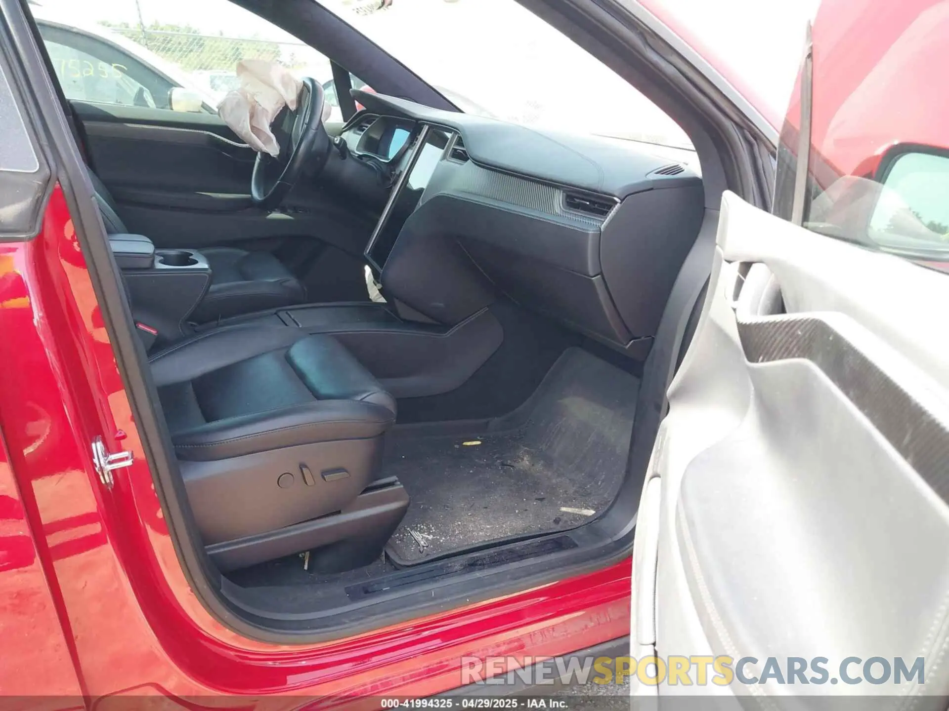 5 fotografías del automóvil dañado 5YJXCDE41LF243959 TESLA MODEL X 2020