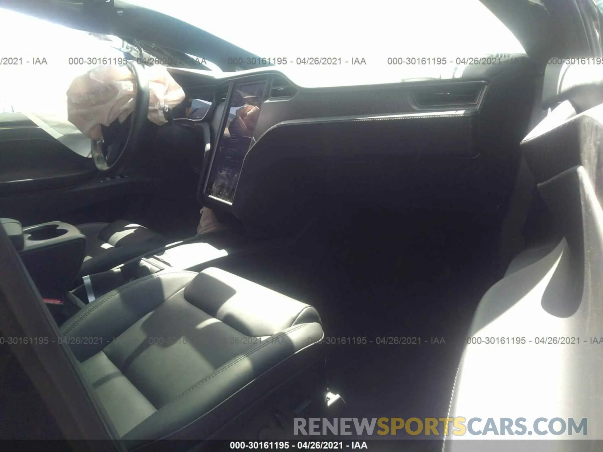 5 fotografías del automóvil dañado 5YJXCDE49LF269337 TESLA MODEL X 2020