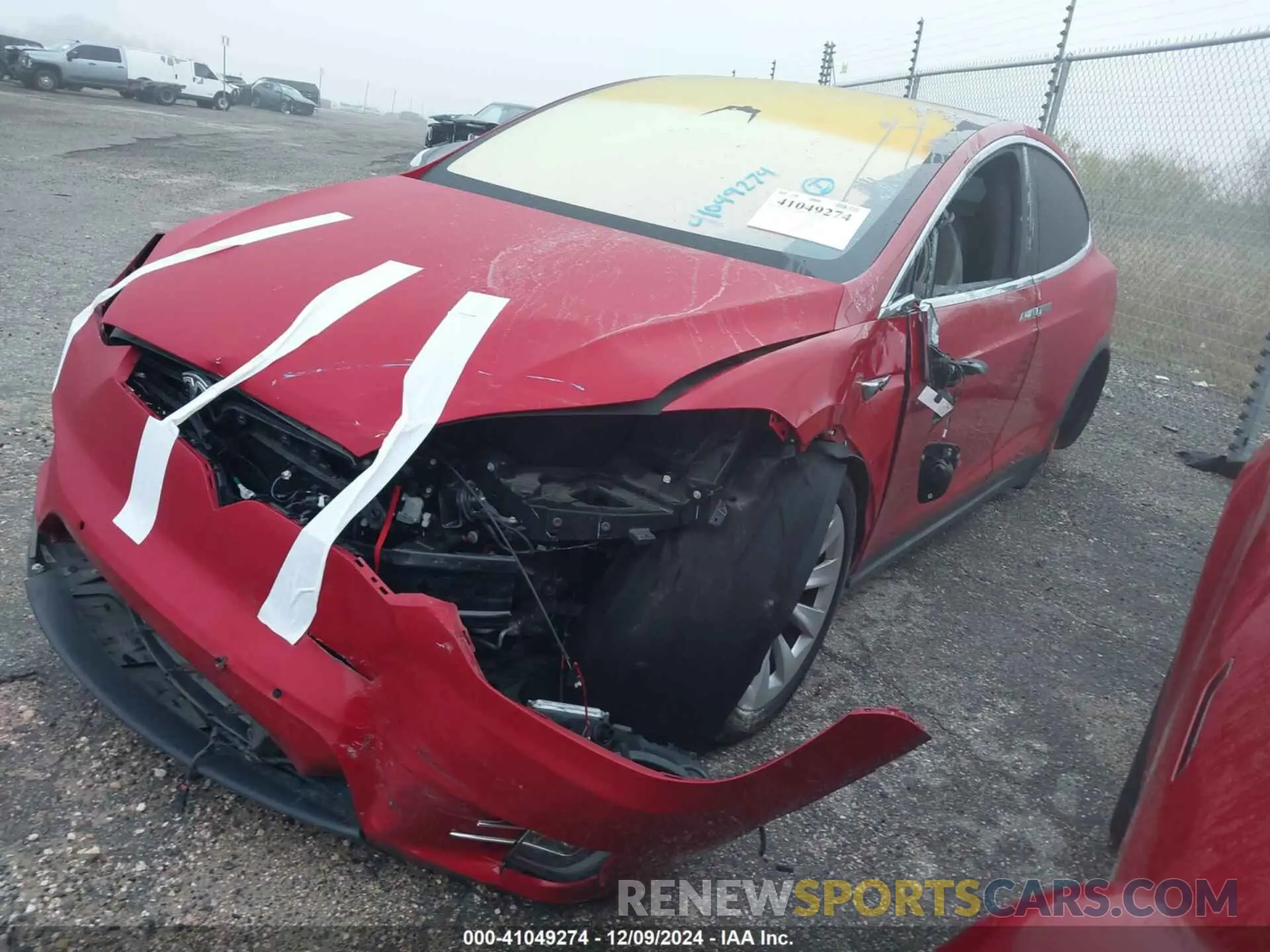 2 fotografías del automóvil dañado 5YJXCDE4XLF303267 TESLA MODEL X 2020