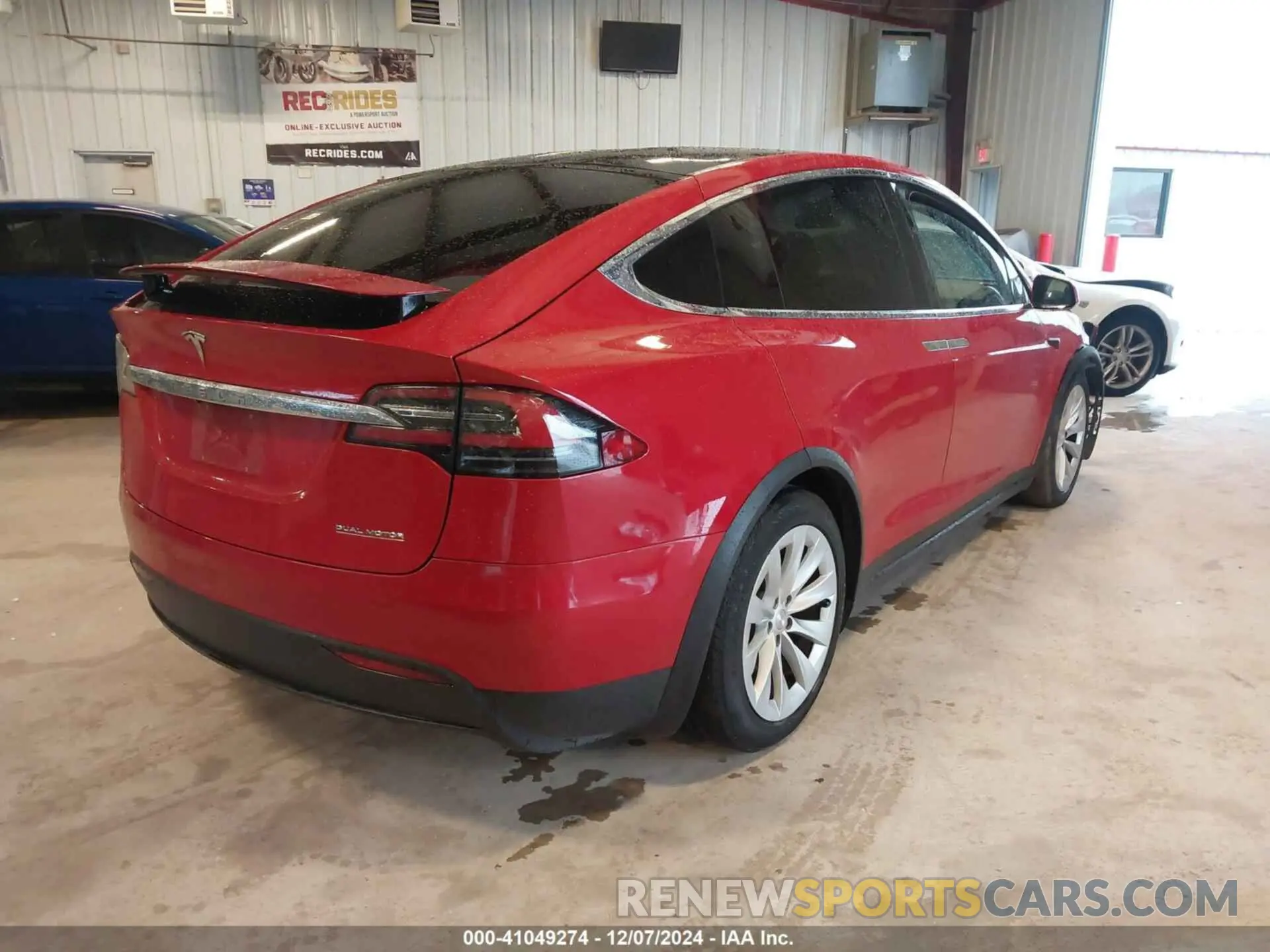 4 fotografías del automóvil dañado 5YJXCDE4XLF303267 TESLA MODEL X 2020