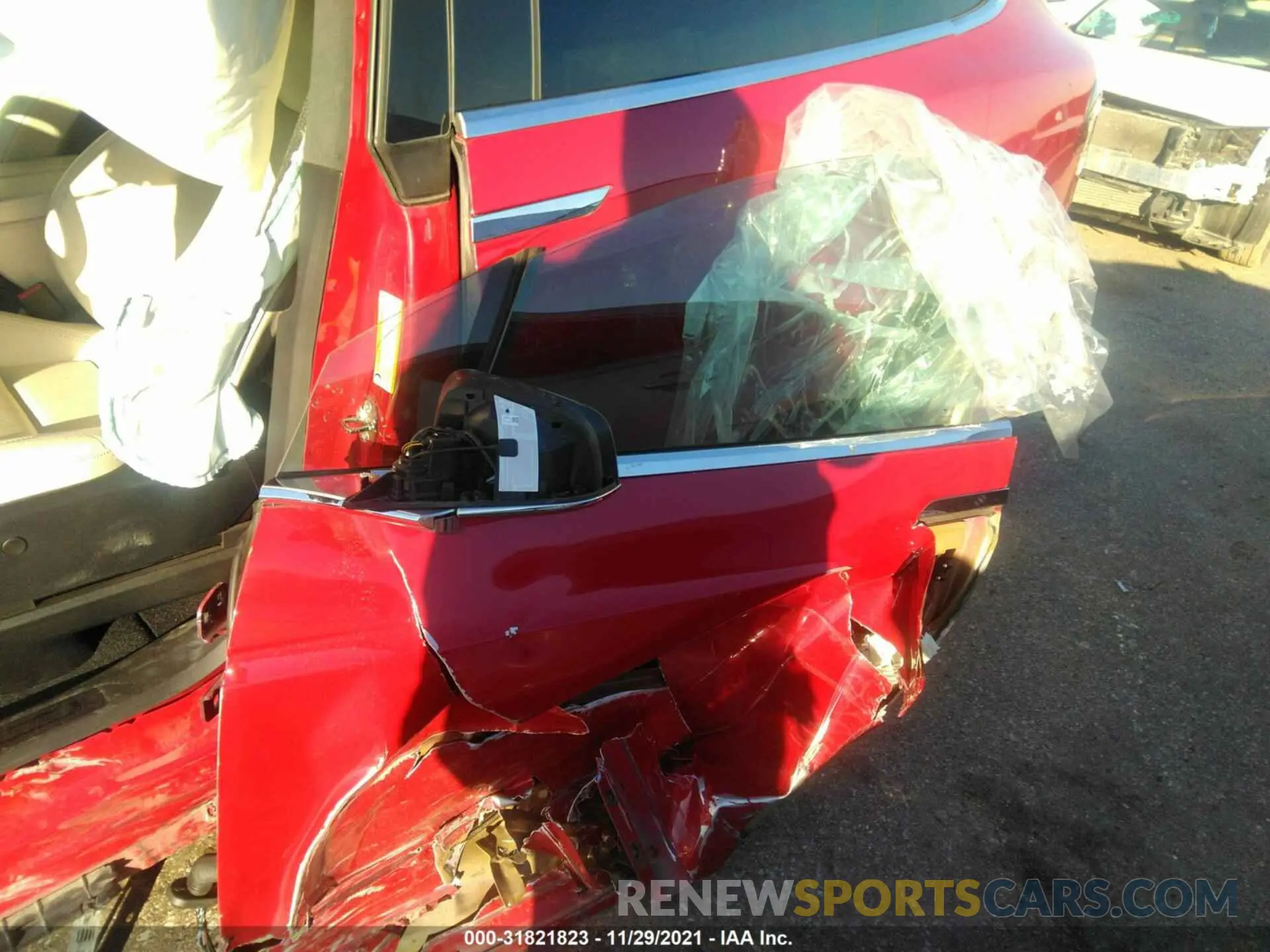 12 fotografías del automóvil dañado 5YJXCAE20MF312946 TESLA MODEL X 2021