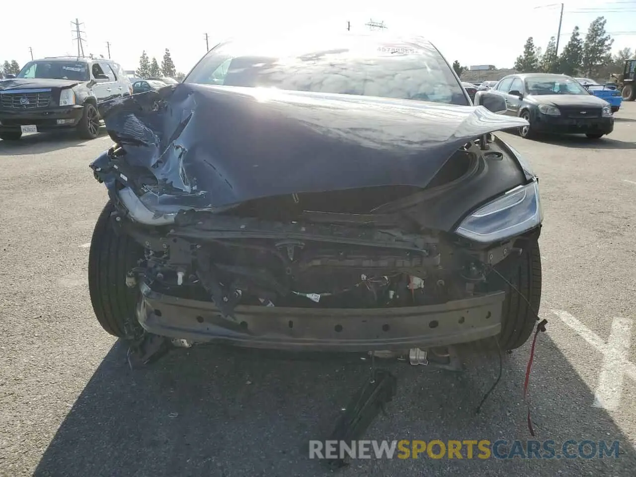5 fotografías del automóvil dañado 5YJXCAE20MF321467 TESLA MODEL X 2021