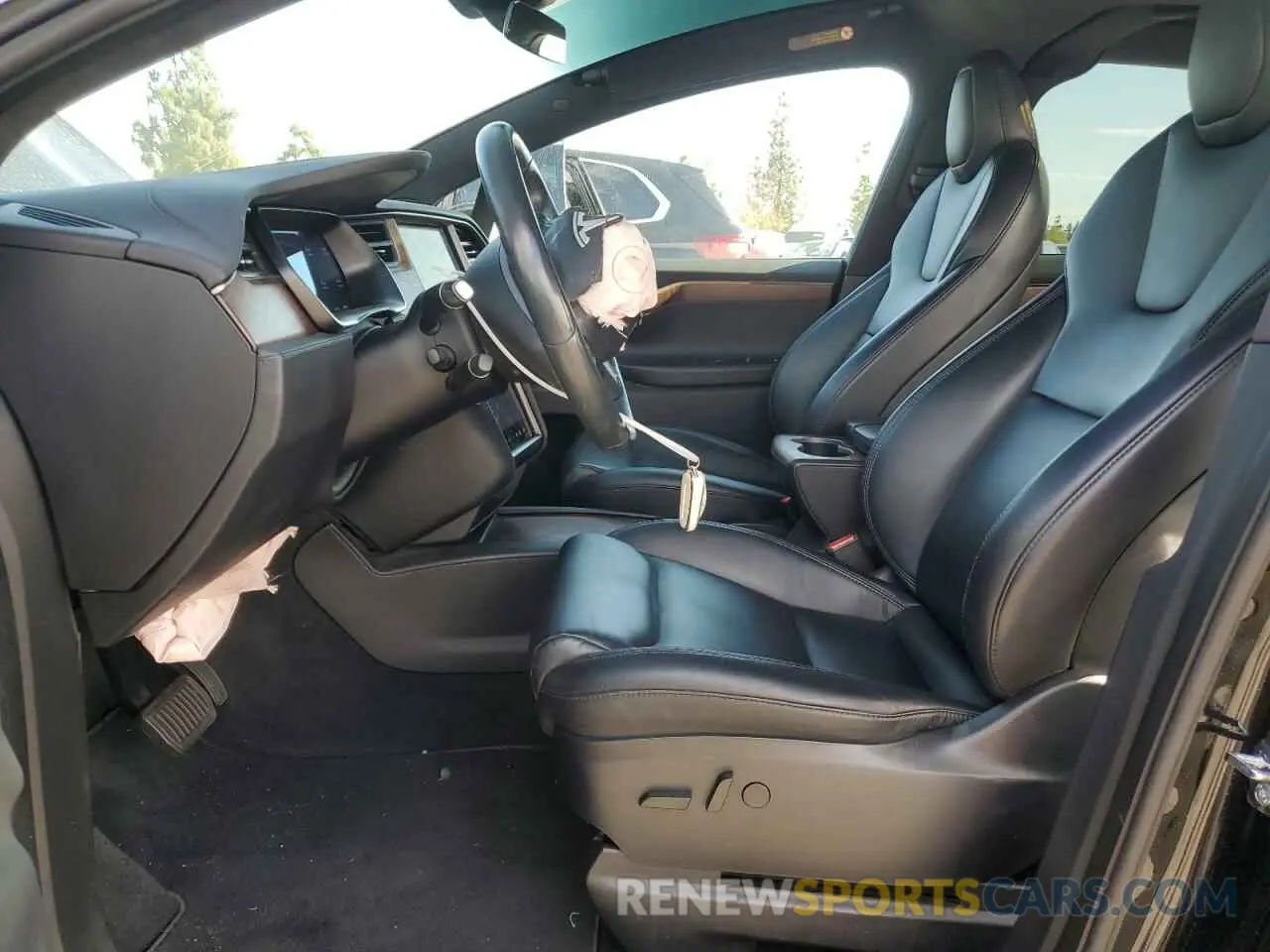 7 fotografías del automóvil dañado 5YJXCAE20MF321467 TESLA MODEL X 2021