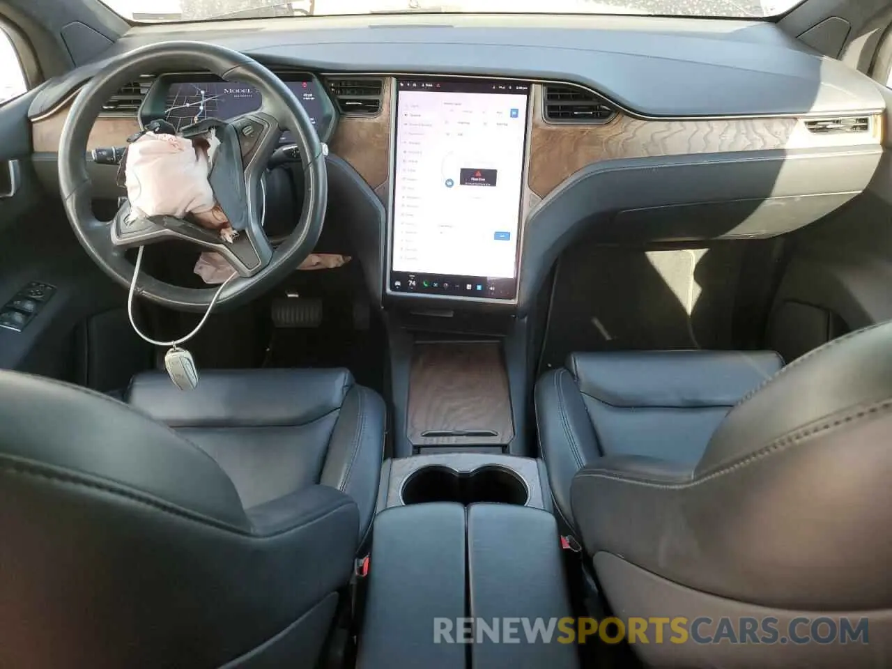 8 fotografías del automóvil dañado 5YJXCAE20MF321467 TESLA MODEL X 2021