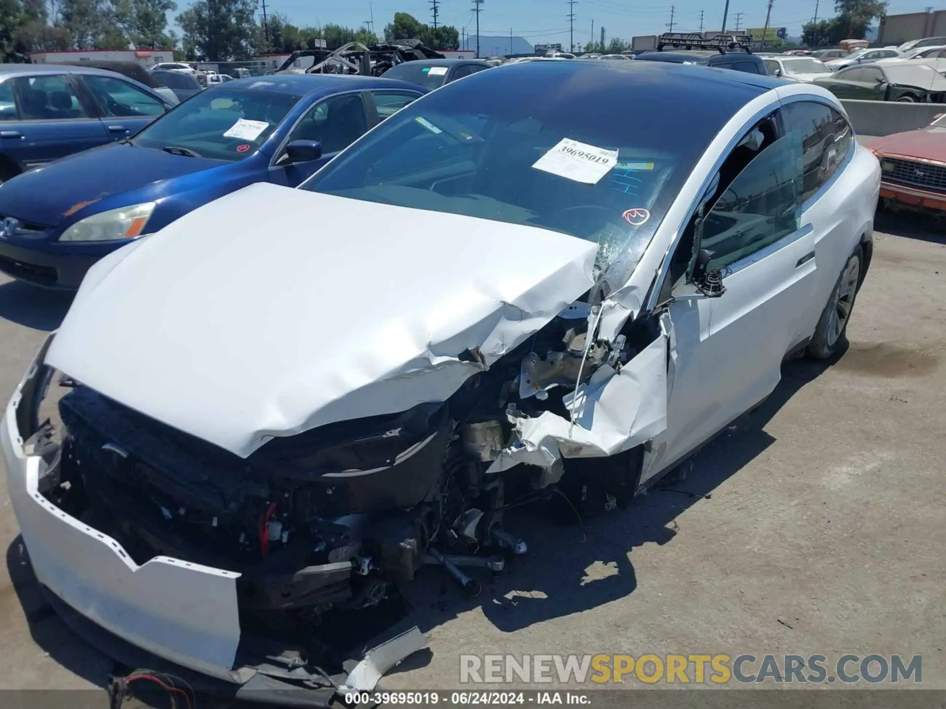 6 fotografías del automóvil dañado 5YJXCAE25MF325143 TESLA MODEL X 2021
