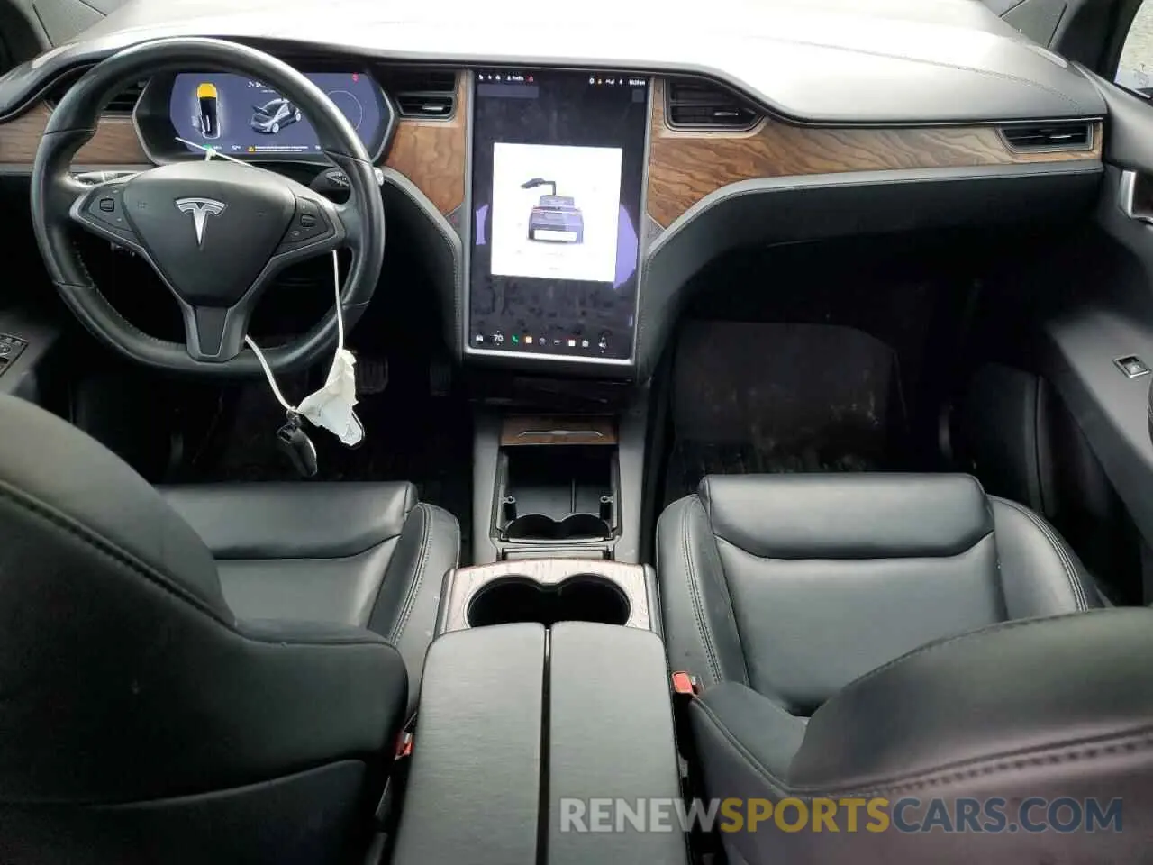 8 fotografías del automóvil dañado 5YJXCAE27MF322910 TESLA MODEL X 2021